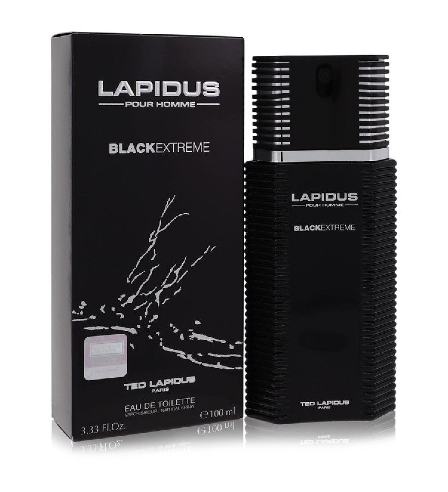Lapidus Black Extreme by Ted Lapidus Eau De Toilette Spray 3.4 oz for Men