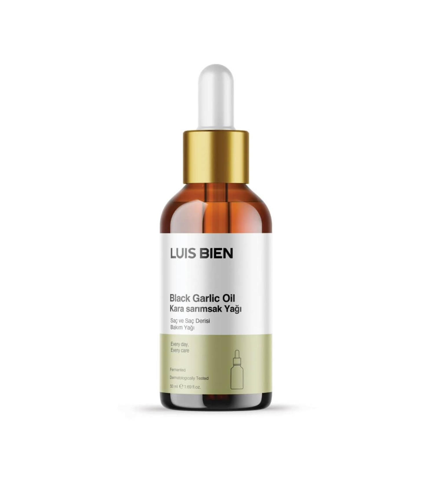 Luis Bien Black Garlic Oil 50ml - Premium Formula for Hair Growth, Regeneration, and Scalp Health - Buy Online on GoSupps.com
