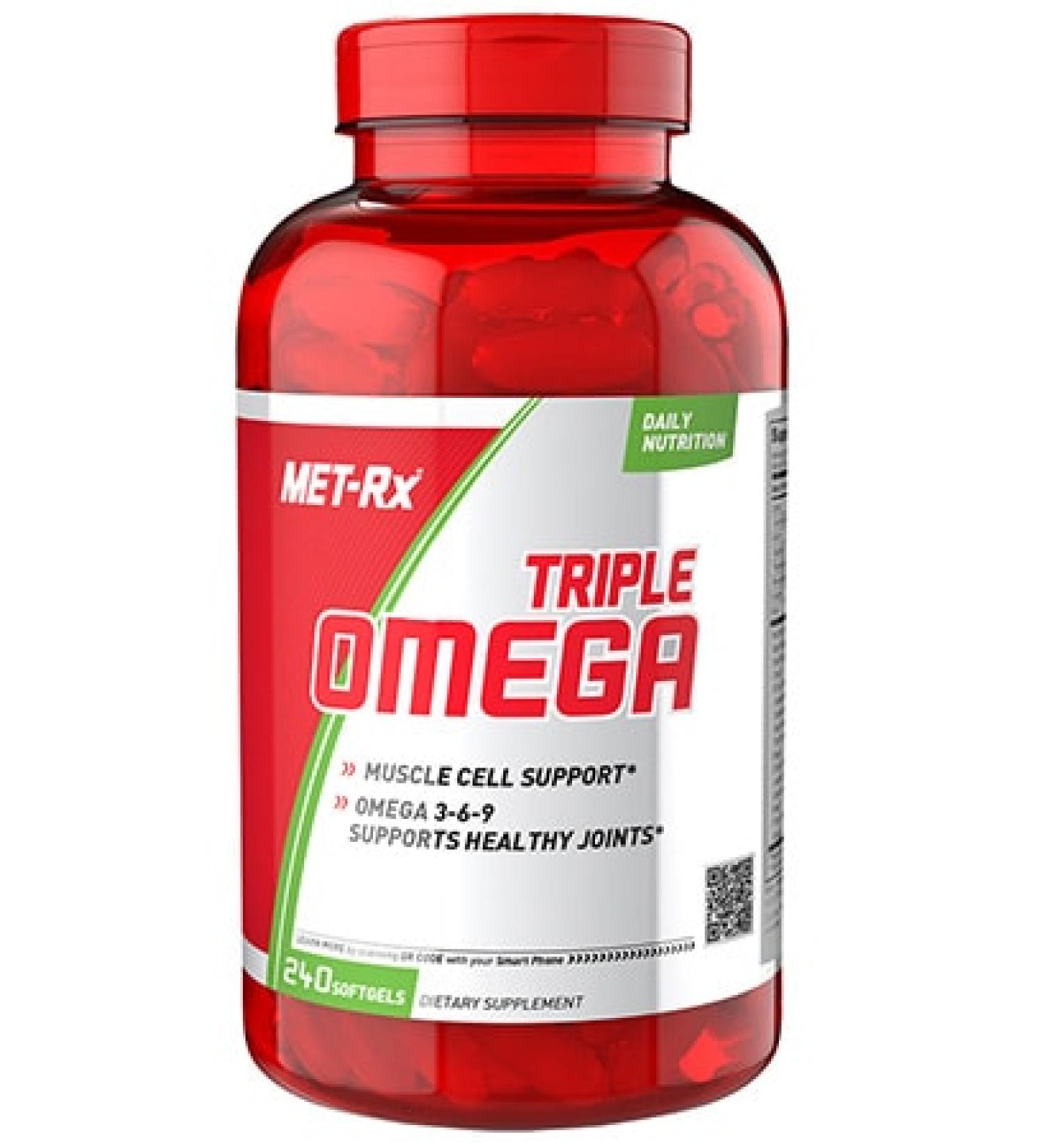 MET-Rx Triple Omega - Not Flavored - 240 Capsules