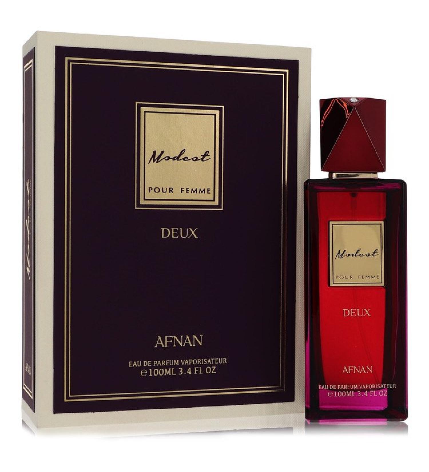Modest Pour Femme Deux by Afnan Eau De Parfum Spray 3.4 oz for Women