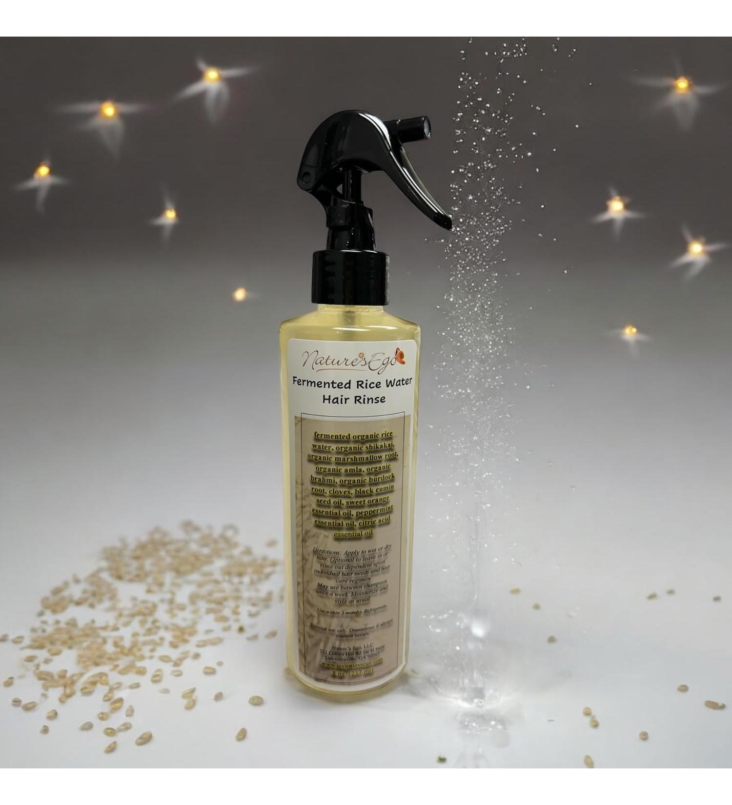 Nature's Ego Organic Fermented Rice Water Hair Rinse 8 oz