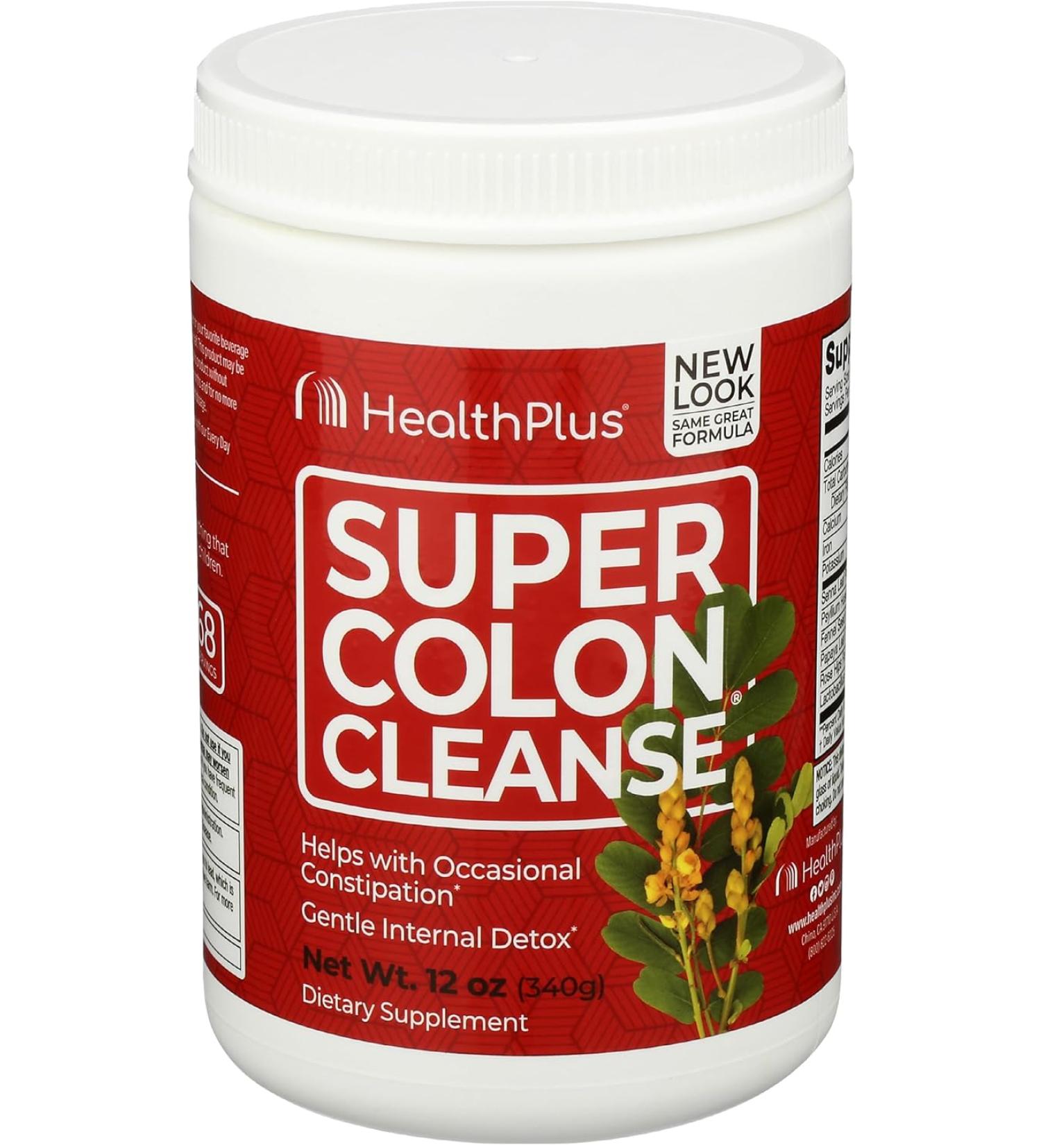 Health Plus Super Colon Cleanse | 10-Day Detox | Gluten Free Dairy Free | Natural Herbal Detox | 12 Ounces - Buy Online on GoSupps.com