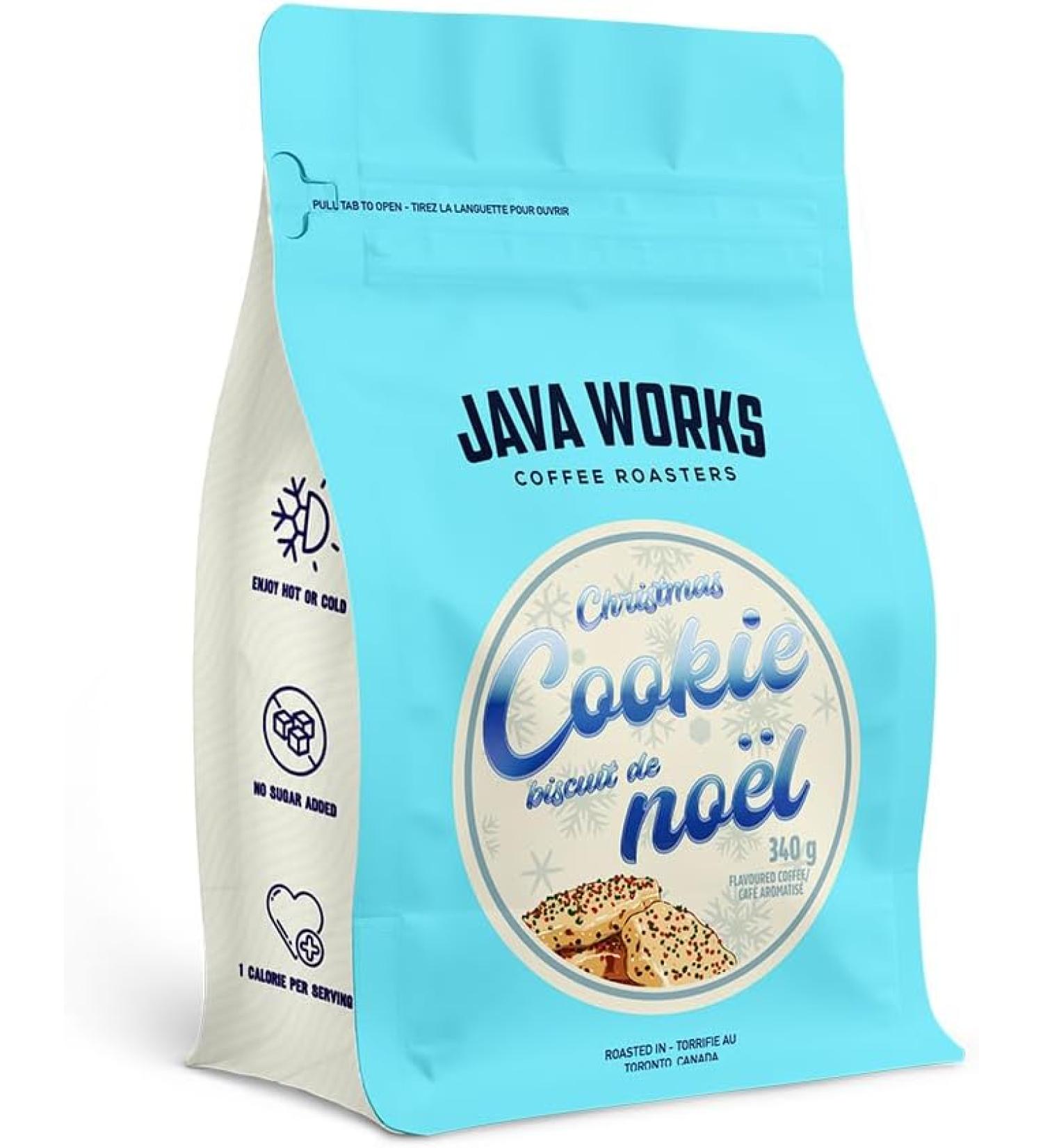 Java Works Coffee - Christmas Cookie Flavoured Coffee 340 Grams Christmas cookie 340 g (Pack of 1) - Buy Online on GoSupps.com