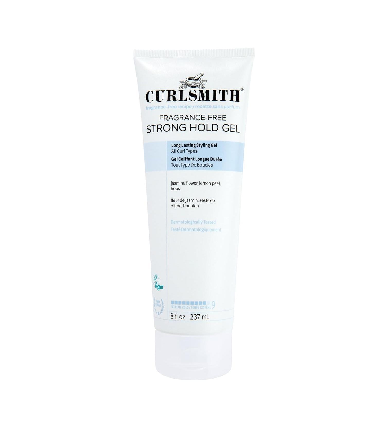 CURLSMITH Shine Gel - Strong Hold Styling Hair Gel for All Curl Types - Frizz Protection - Vegan & Fragrance-Free (8 fl oz) - Buy Online on GoSupps.com