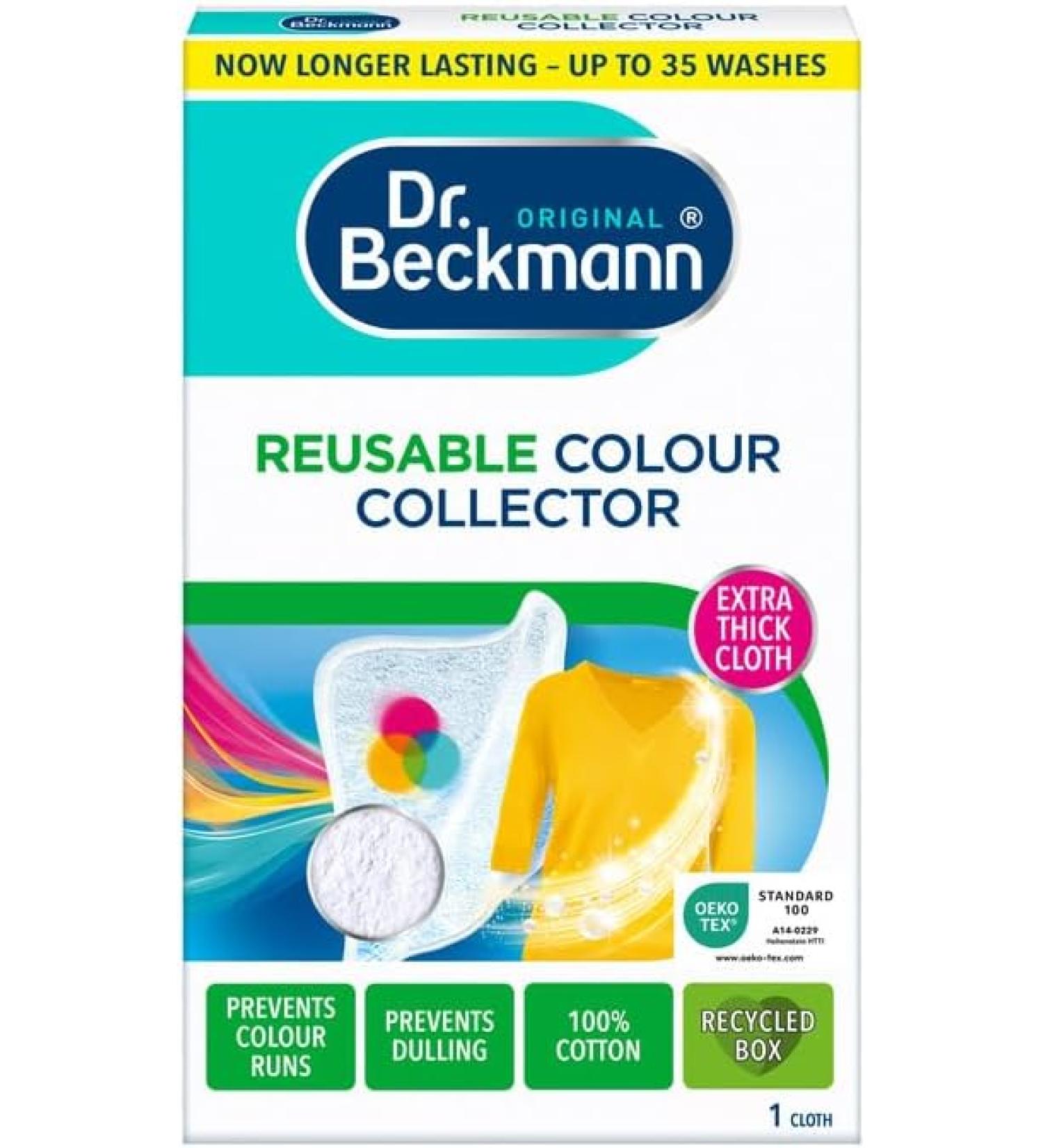 Dr. Beckmann Re-usable Colour & Dirt Collector Sheet - 1 Cloth (Up To 30 Washes) Fresh Scent - 1 Count - Buy Online on GoSupps.com