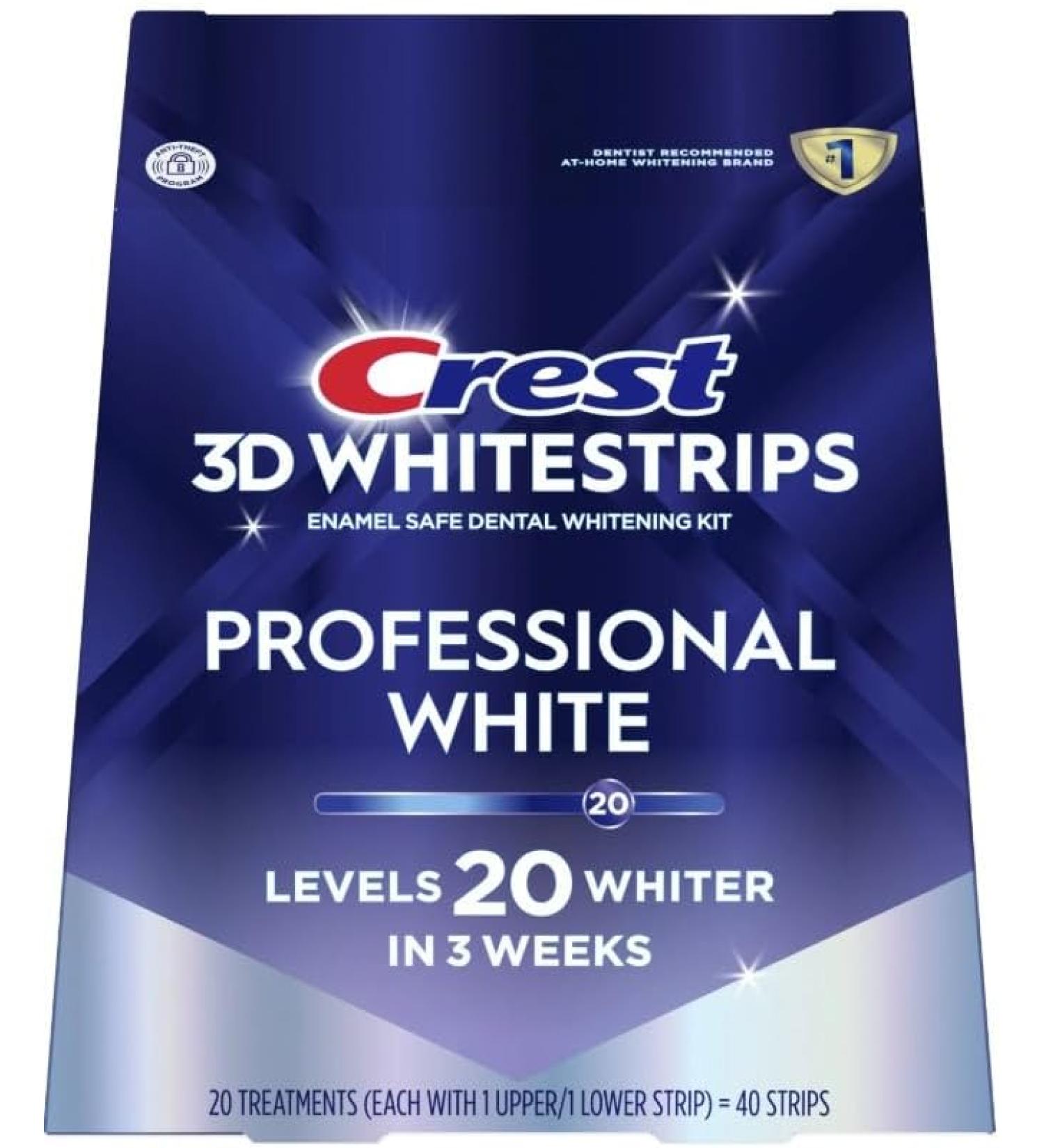 Crest 3D White Professional Effects Whitestrips Teeth Whitening Kit - Buy Online on GoSupps.com