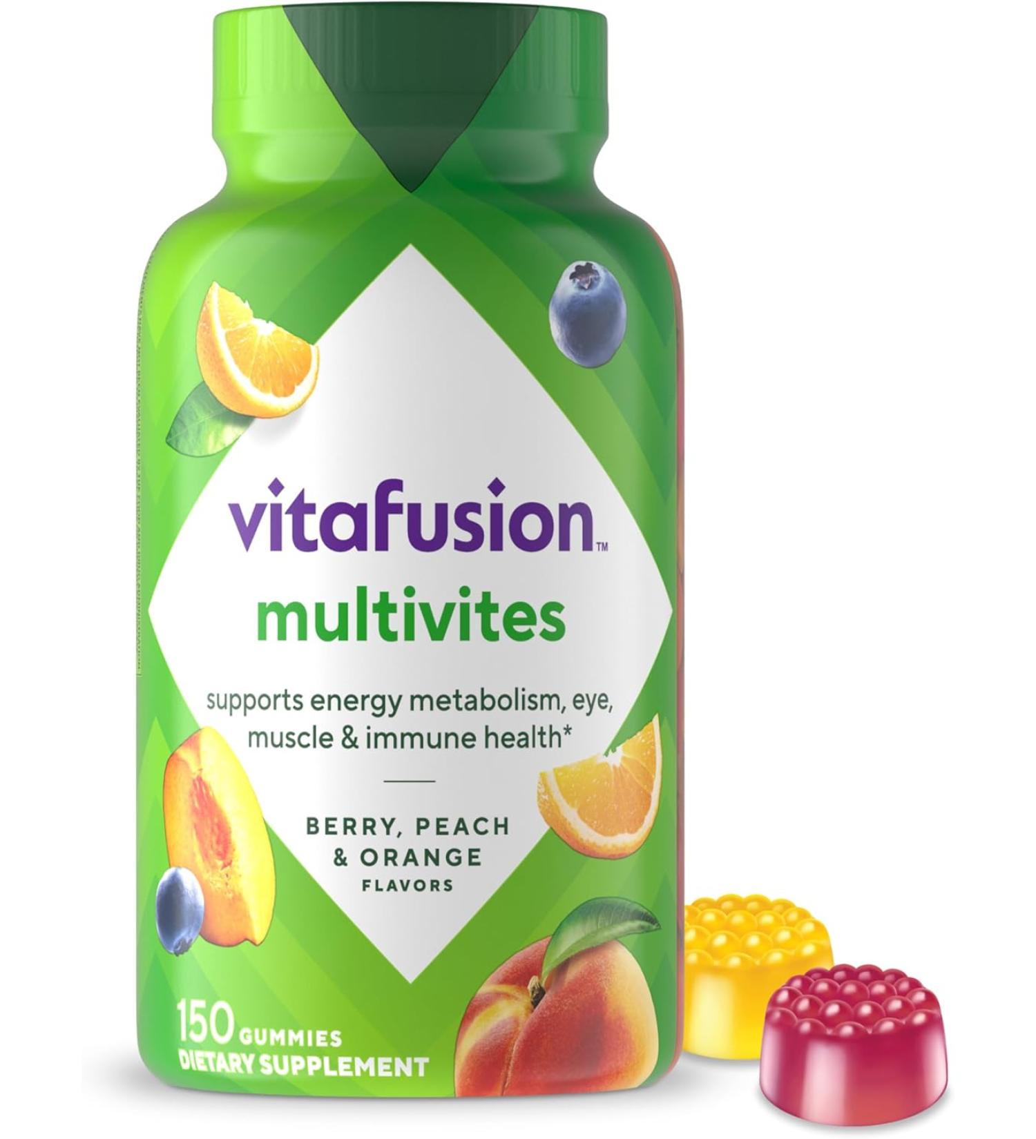 Vitafusion MultiVites Gummy Vitamins 150ct - Pack of 1 | 150 Count - Buy Online on GoSupps.com