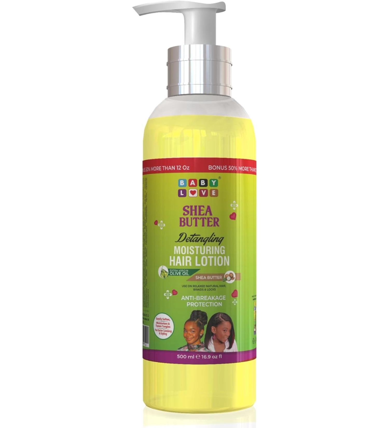 Baby Love Kids Natural Shea Butter Detangling Moisturizing Lotion 435ml - Gentle Hair Care Solution for Kids - Buy Online on GoSupps.com