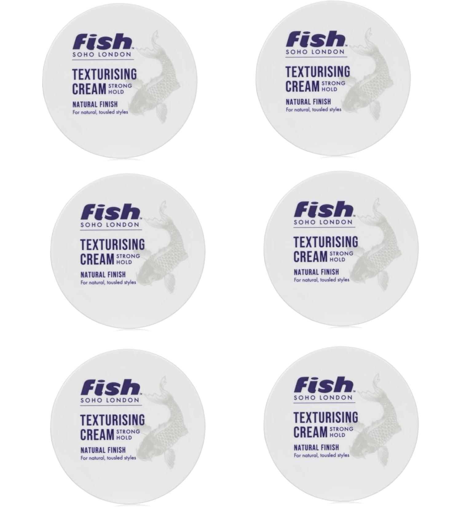 Fish Volume Texturising Cream 100ml x6 - Set of 6 Texturising Hair Cream for Volume and Texture - Buy Online on GoSupps.com