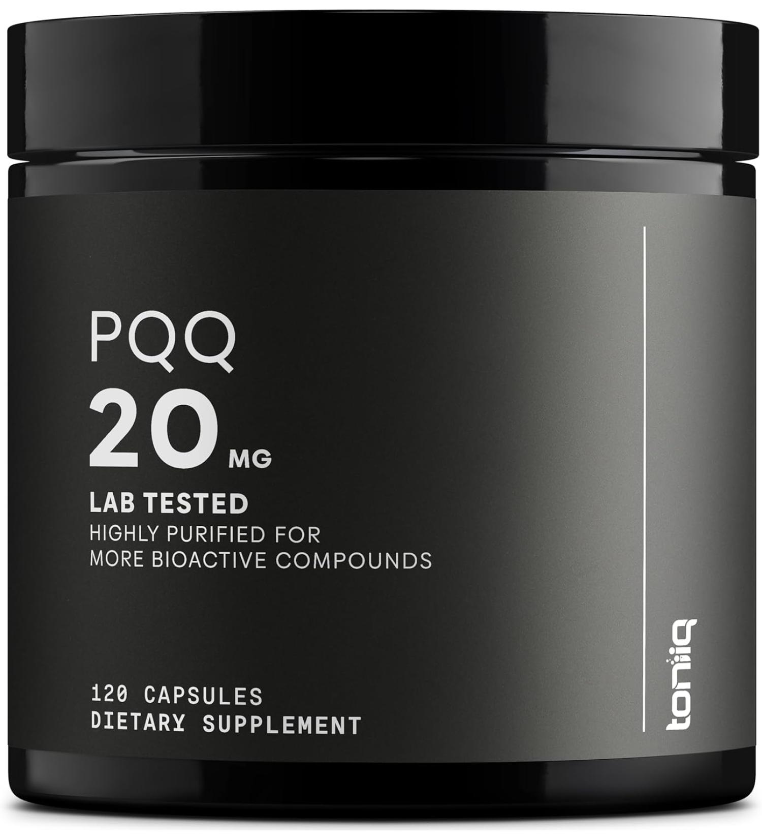 Highly Purified 99%+ PQQ Capsules - 120ct, 20mg Concentrated Formula - Buy Online on GoSupps.com