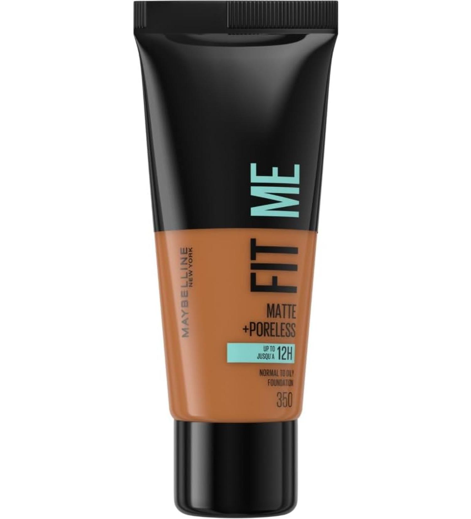 Maybelline Fit Me Matte & Poreless Foundation 350 Caramel 30ml - Pack of 1 - Buy Online on GoSupps.com