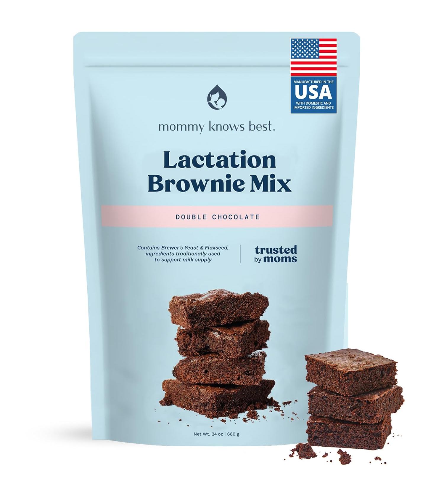 Lactation Brownie Mix - Double Chocolate Breastfeeding Supplement for Increased Breast Milk Supply - Buy Online on GoSupps.com