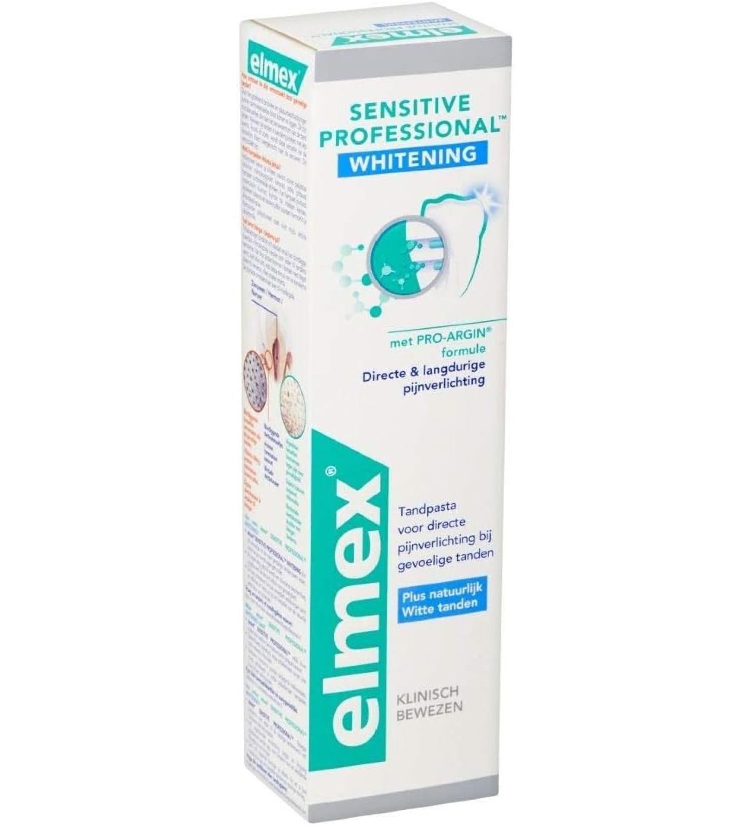 Buy Elmex SENSITIVE PROFESSIONAL Gentle White Toothpaste 75ml - Set of 12 | Celexqua Tube Squeezer Included | International Shipping Available - Buy Online on GoSupps.com