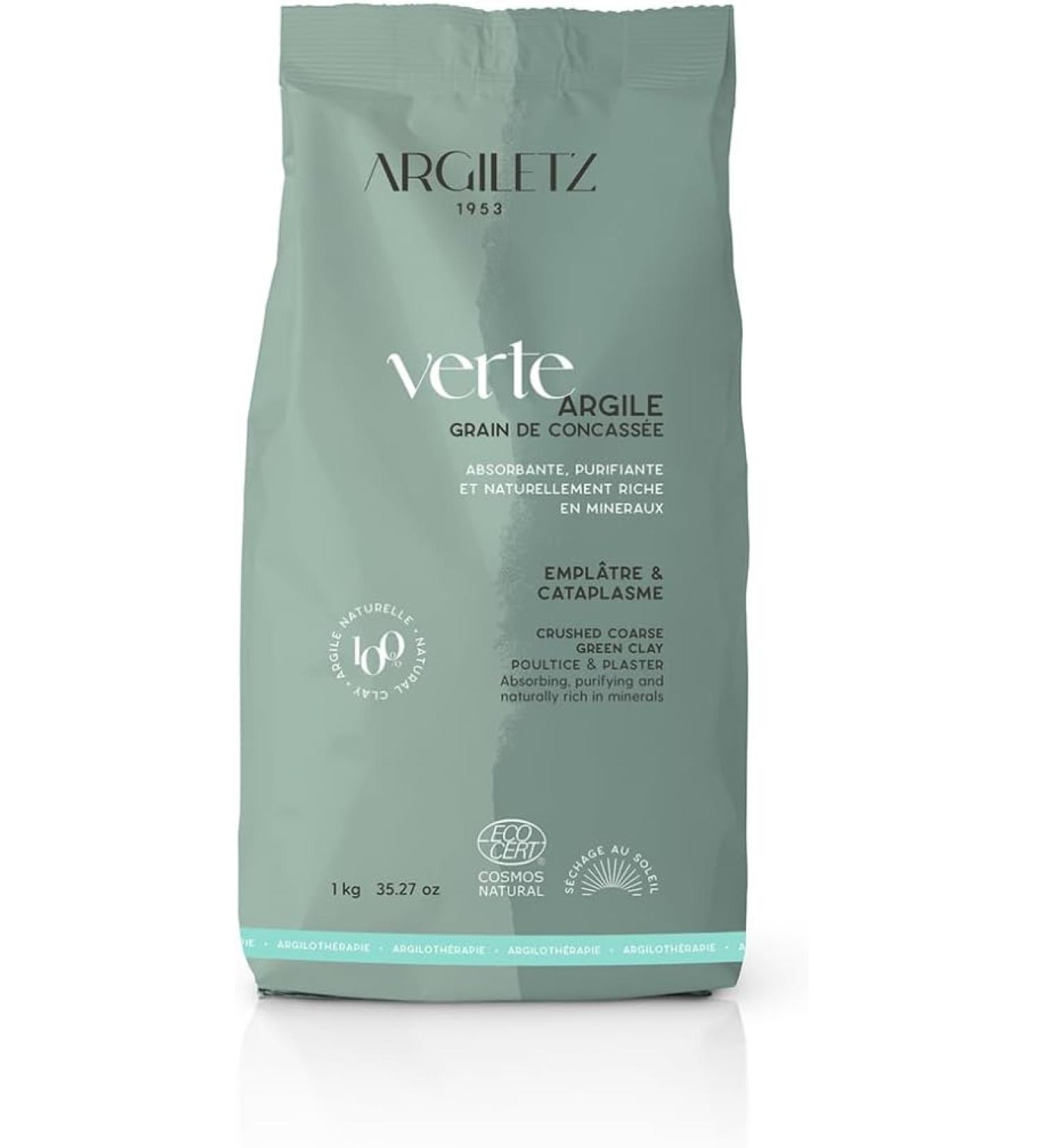 ARGILETZ Green clay with concass e grains - 1 kg