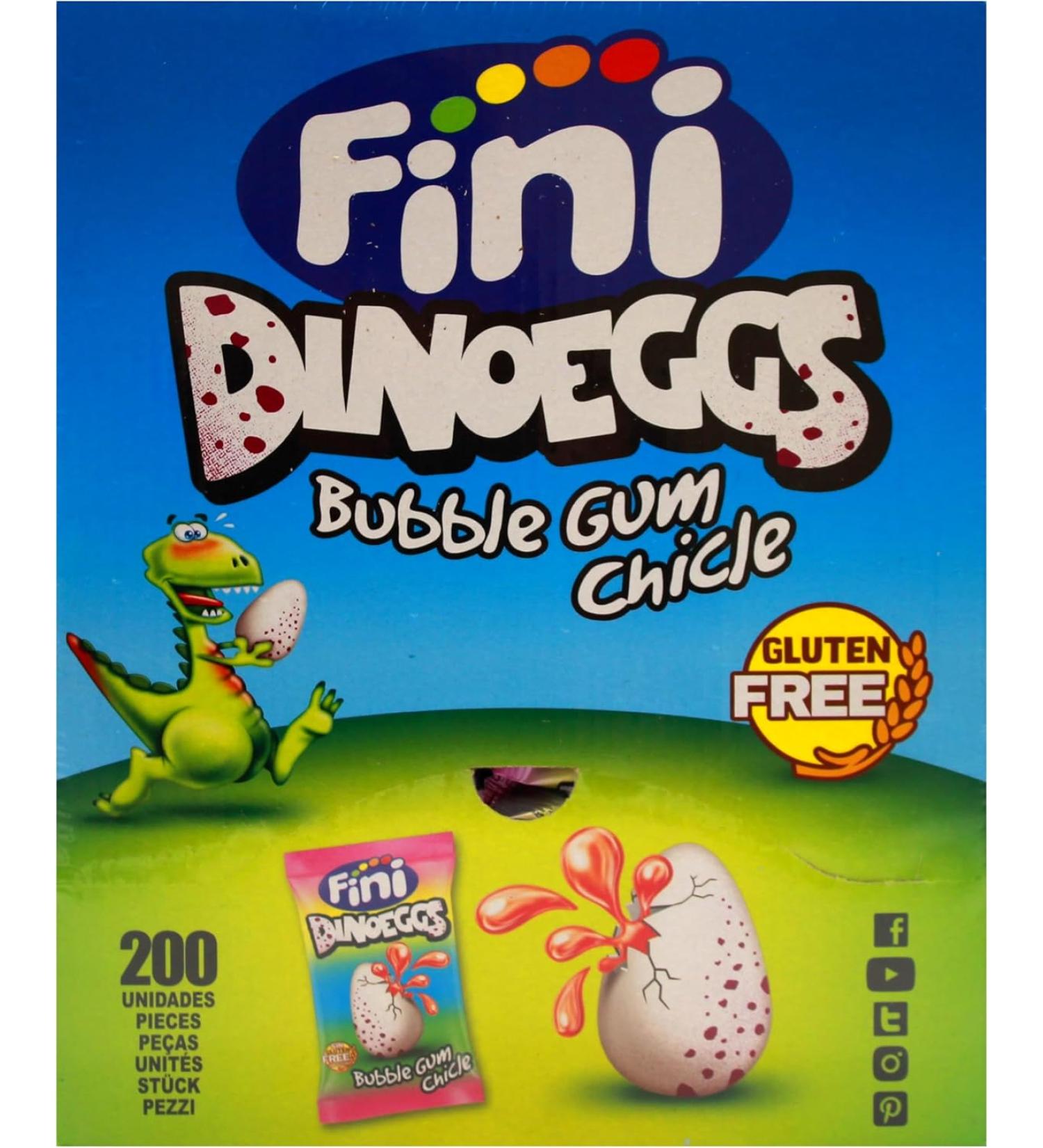 Buy Fini Dino-Eggs Filled Chewing Gum - 200 Pieces Box | International Shipping Available - Buy Online on GoSupps.com
