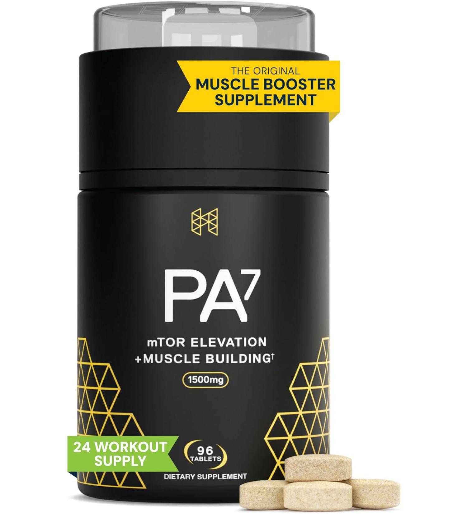 HPN PA(7) Phosphatidic Acid Muscle Builder - Boost mTOR, Increase Mass & Strength | Natural Muscle Building Supplement | 30 Day Supply - Buy Online on GoSupps.com