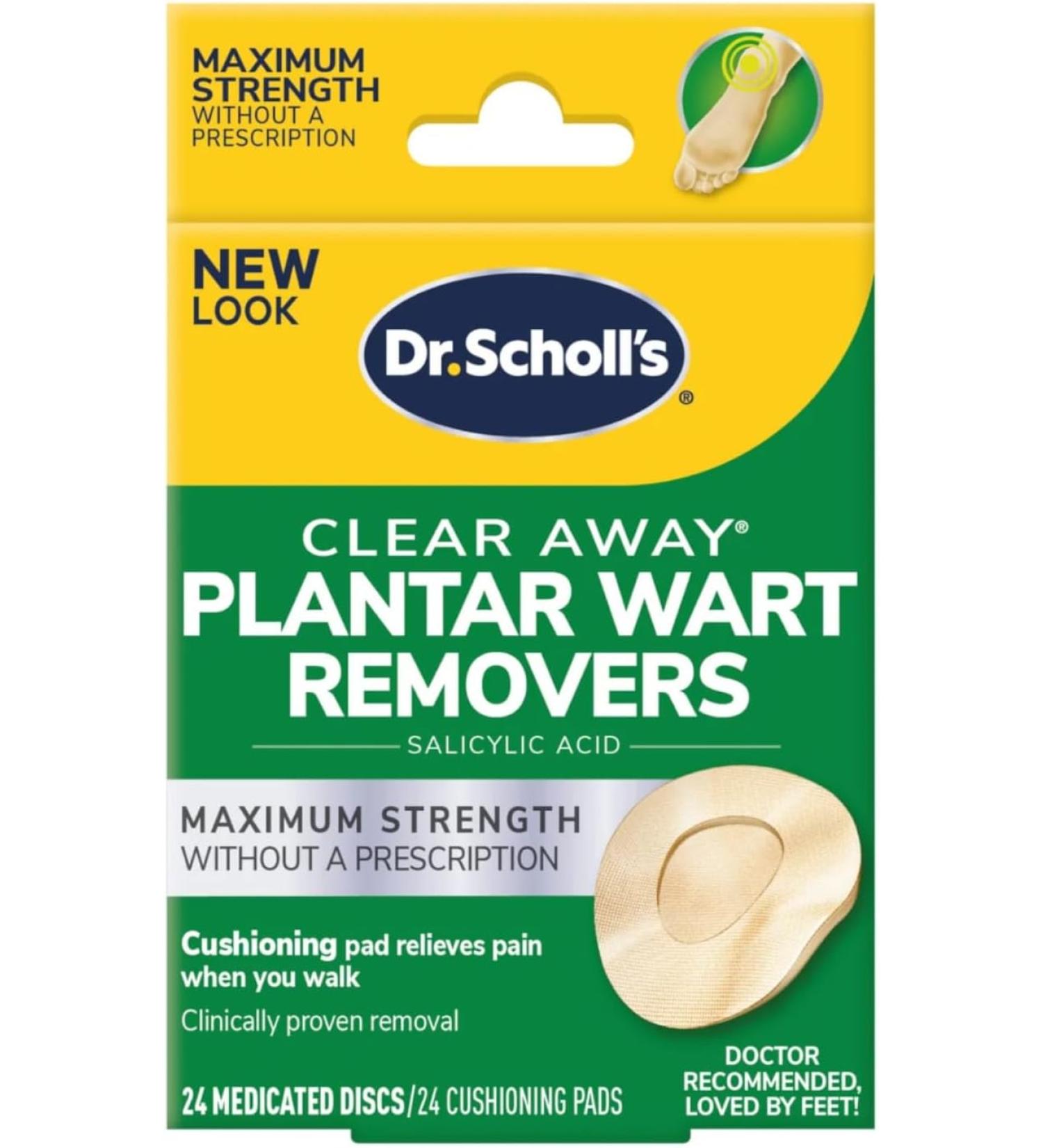 Dr. Scholl's Clear Away Plantar Wart Remover 24 Count - Fast & Effective Treatment - Buy Online on GoSupps.com