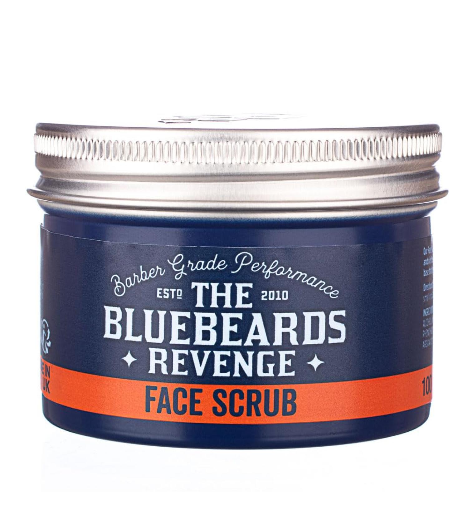 The Bluebeards Revenge Deep Exfoliating Daily Face Scrub for Men - Natural Olive Stones & Ginger - 150ml - Buy Online on GoSupps.com