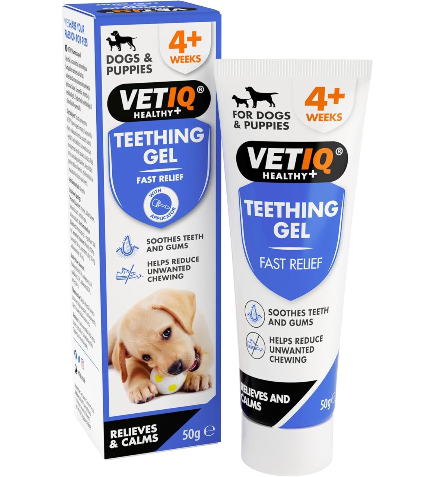 Mark & Chappell Teething Gel for Puppies - 1.75 oz | Soothes Teething Discomfort - Buy Online on GoSupps.com