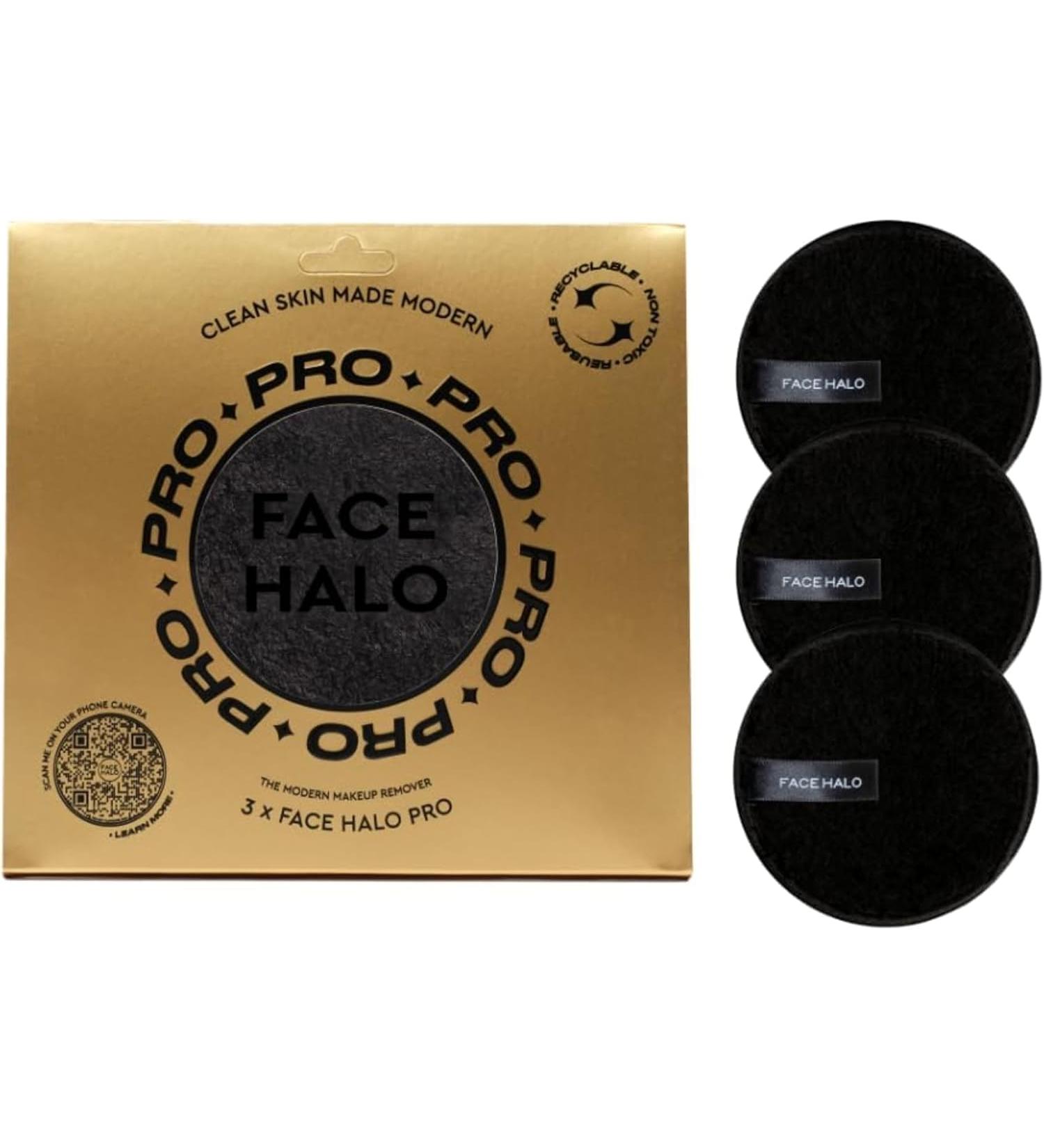 Face Halo PRO | Reusable Makeup Remover Pads for Heavy Makeup & Masks - Microfiber Wipes for Mascara, Eye Shadow & Foundation - Buy Online on GoSupps.com