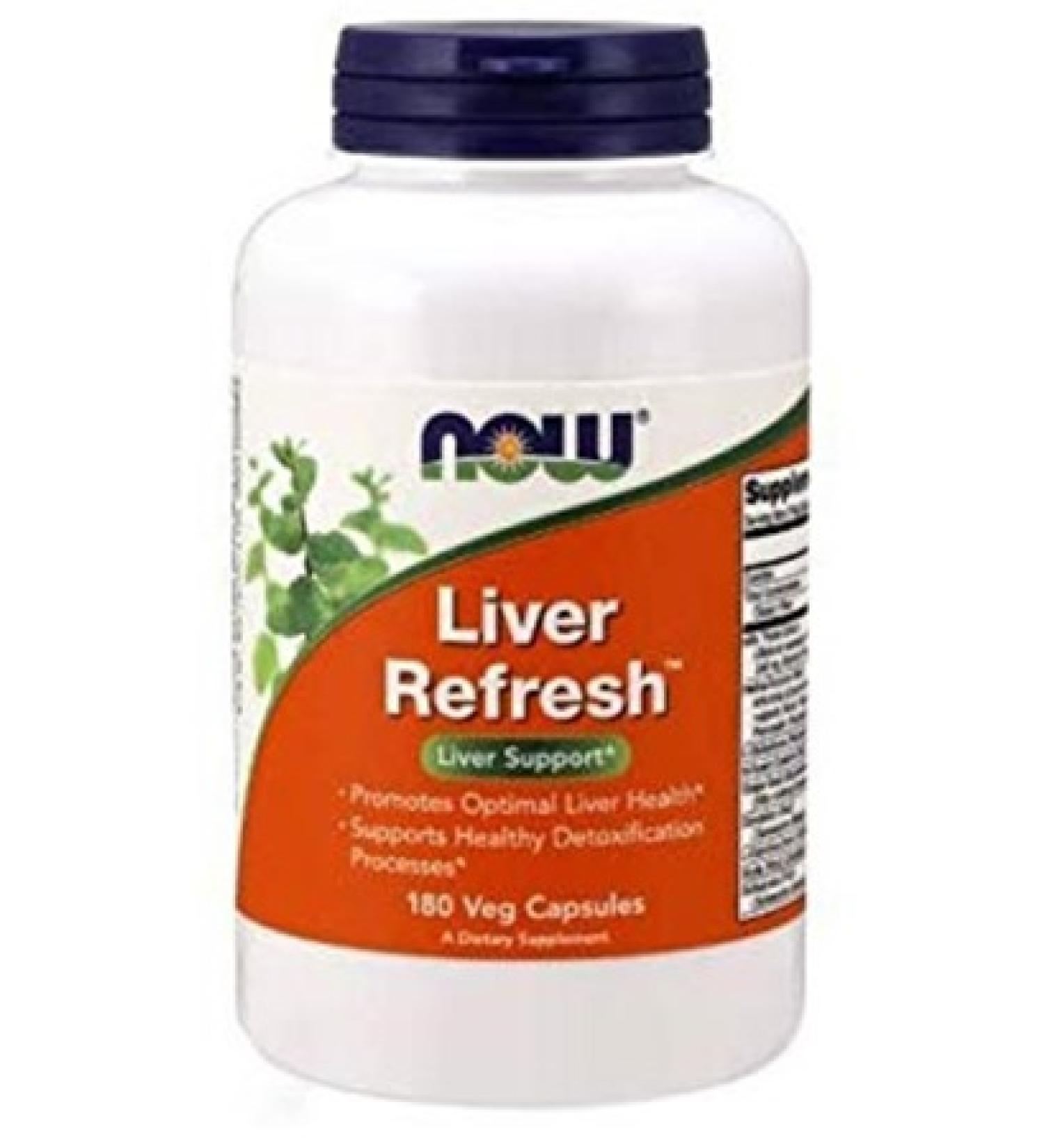 Now Foods Liver Refresh - 180 Veg Capsules for Detox & Wellness - Buy Online on GoSupps.com