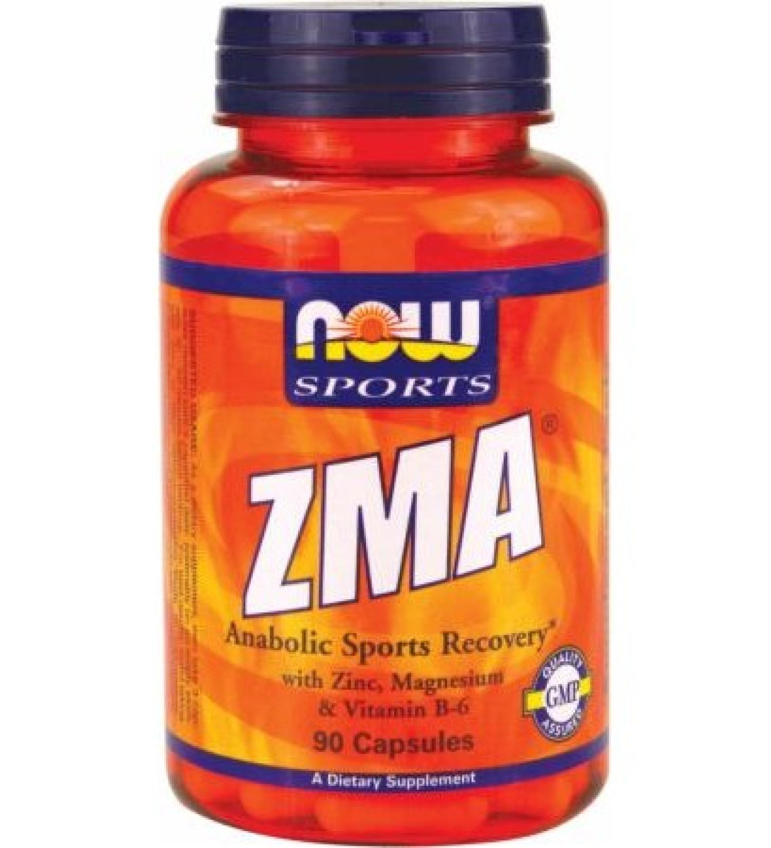Now Foods Sports ZMA - Boost Recovery & Muscle Strength | 90 Capsules - Buy Online on GoSupps.com