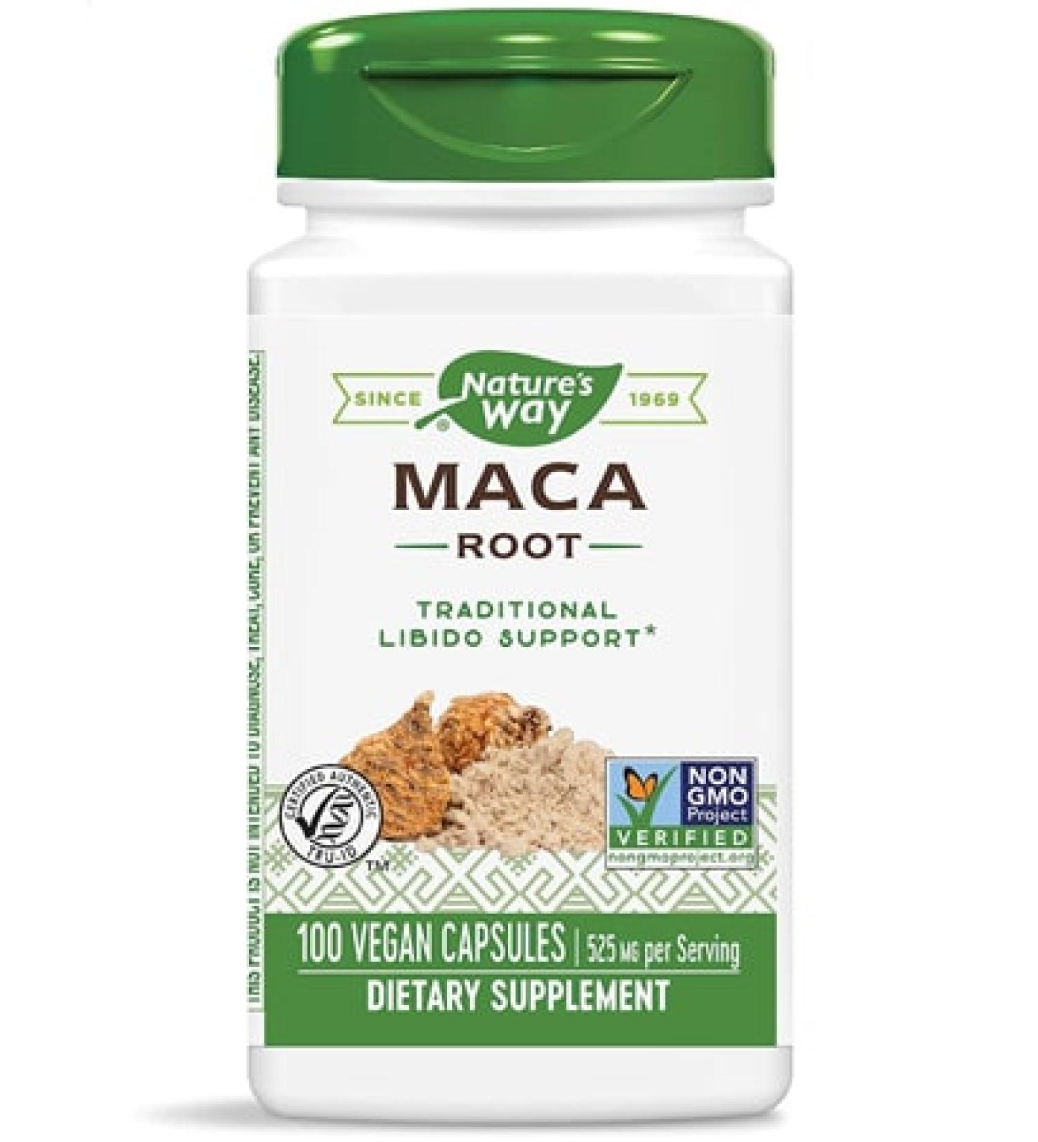 Nature's Way Maca Root Capsules - 100 Count for Energy & Hormonal Balance - Buy Online on GoSupps.com