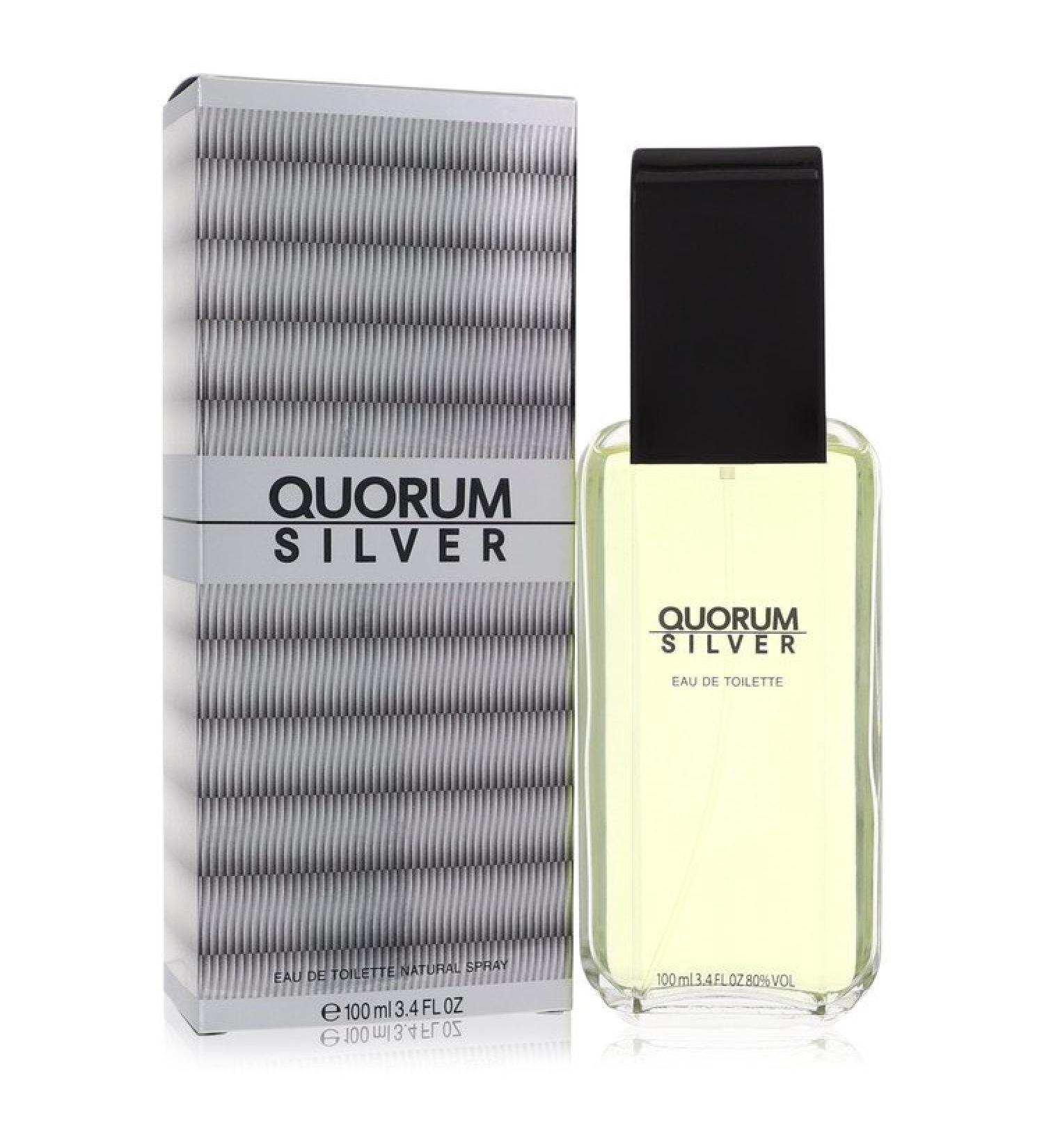 Quorum Silver by Puig Eau De Toilette Spray 3.4 oz for Men