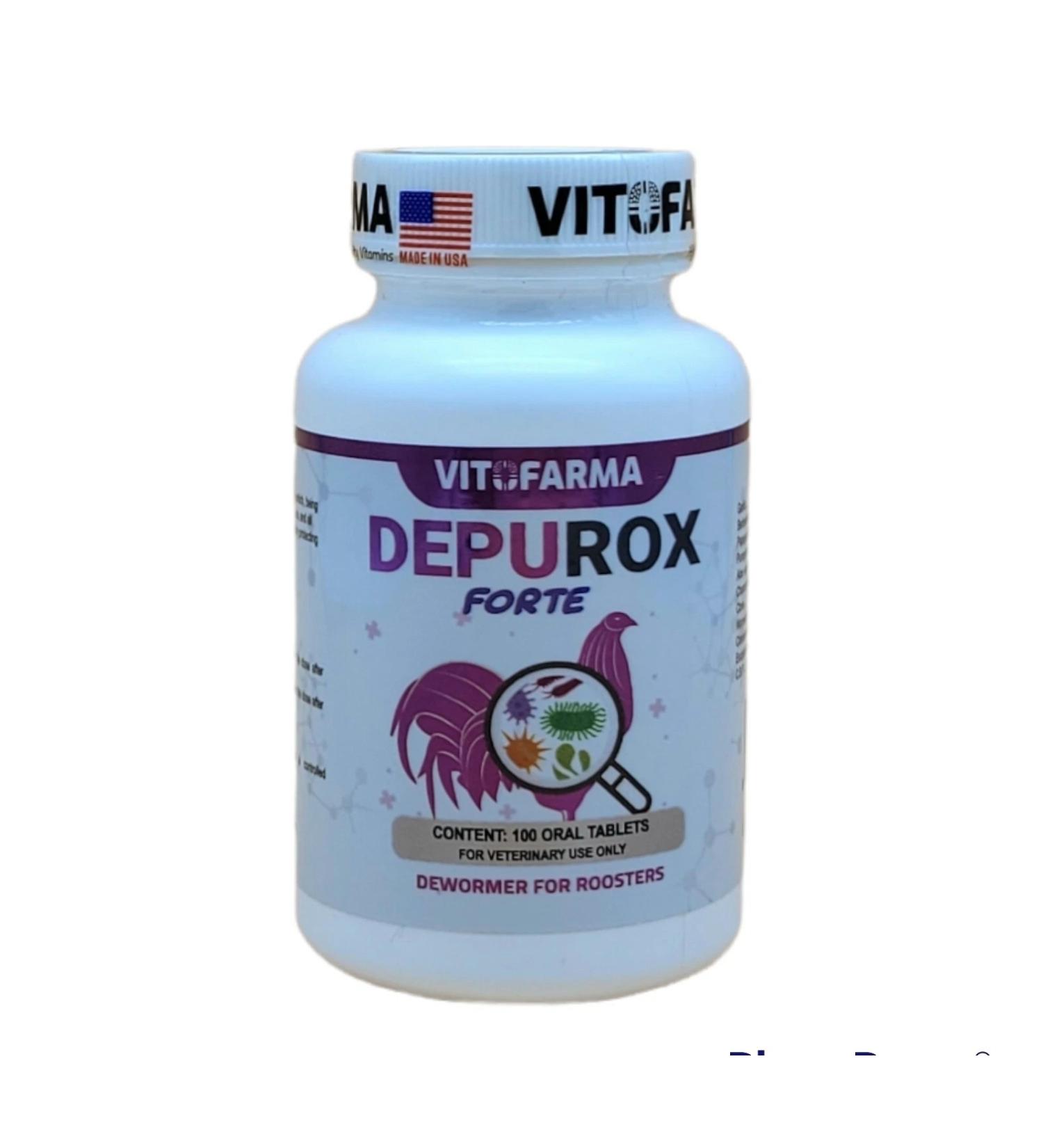 Depurox Forte 100 Tablets for Rooster, Hens, and Chickens - B12-5500 Ener-Jet Babybiotic Supplement - Buy Online on GoSupps.com