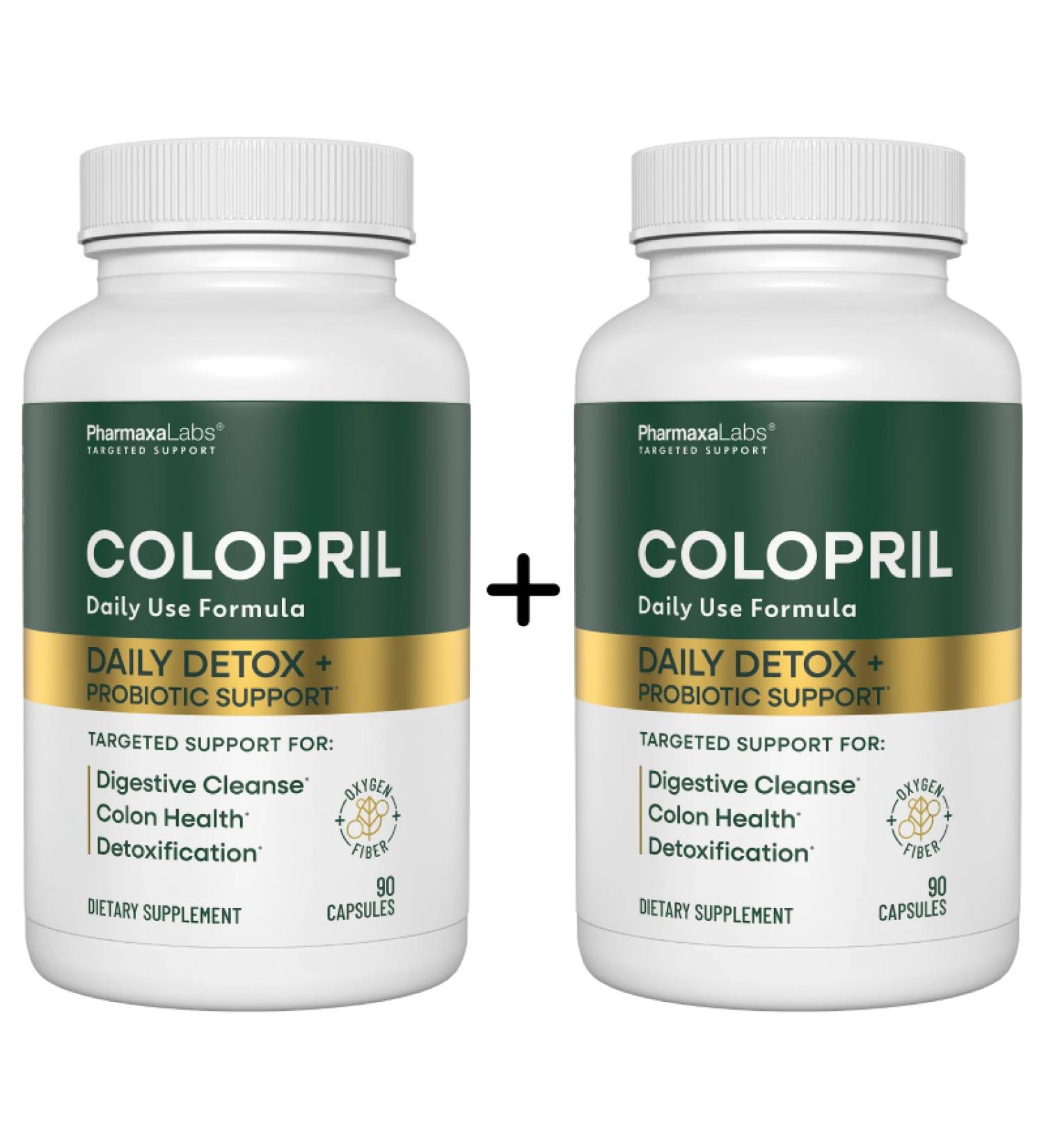 Colopril Daily Detox & Probiotic Support - Pack of 2 - 90 Capsules