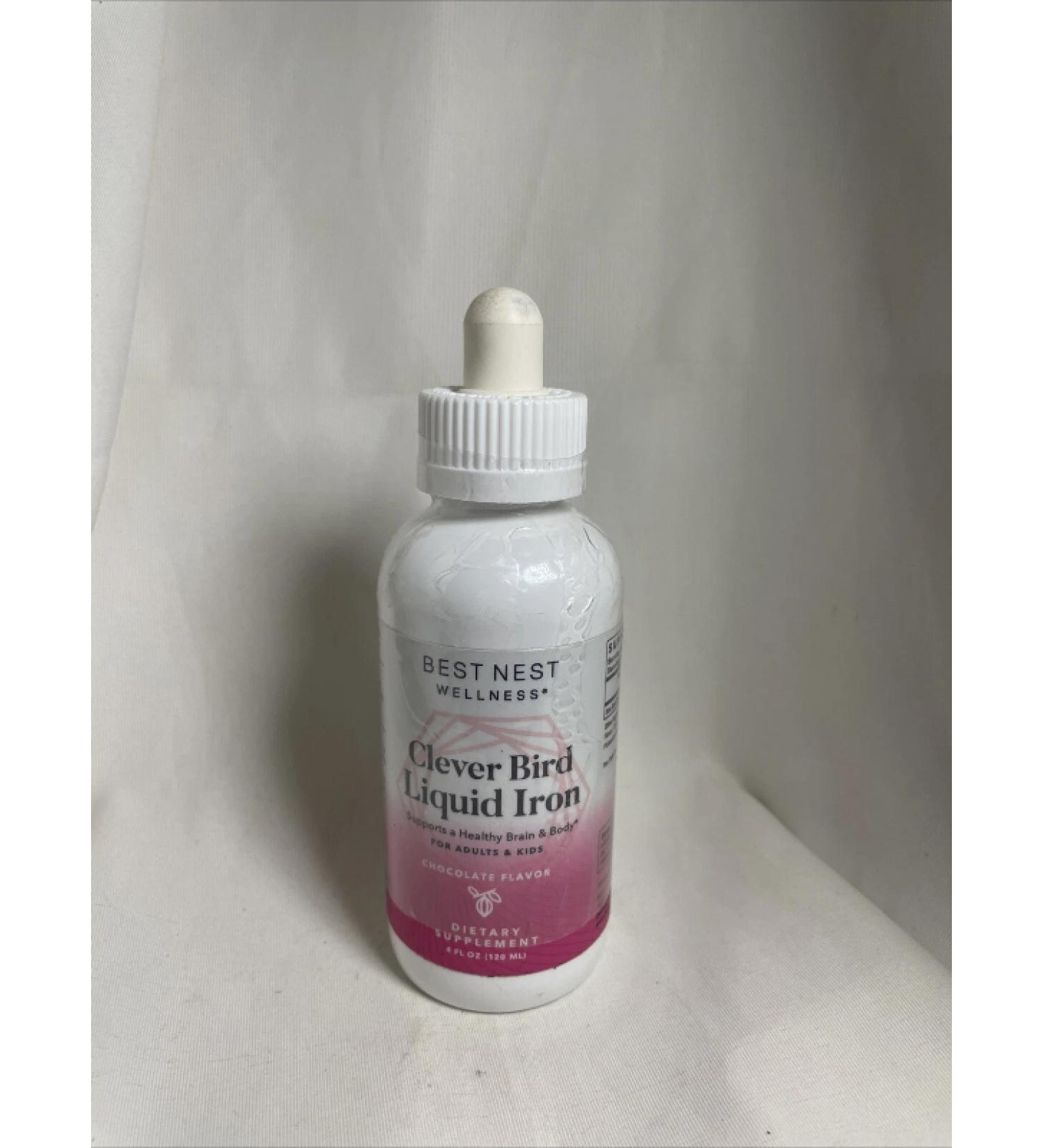 Best Nest Wellness Liquid Iron - CHOCOLATE - 4 Fl Oz. - Buy Online on GoSupps.com