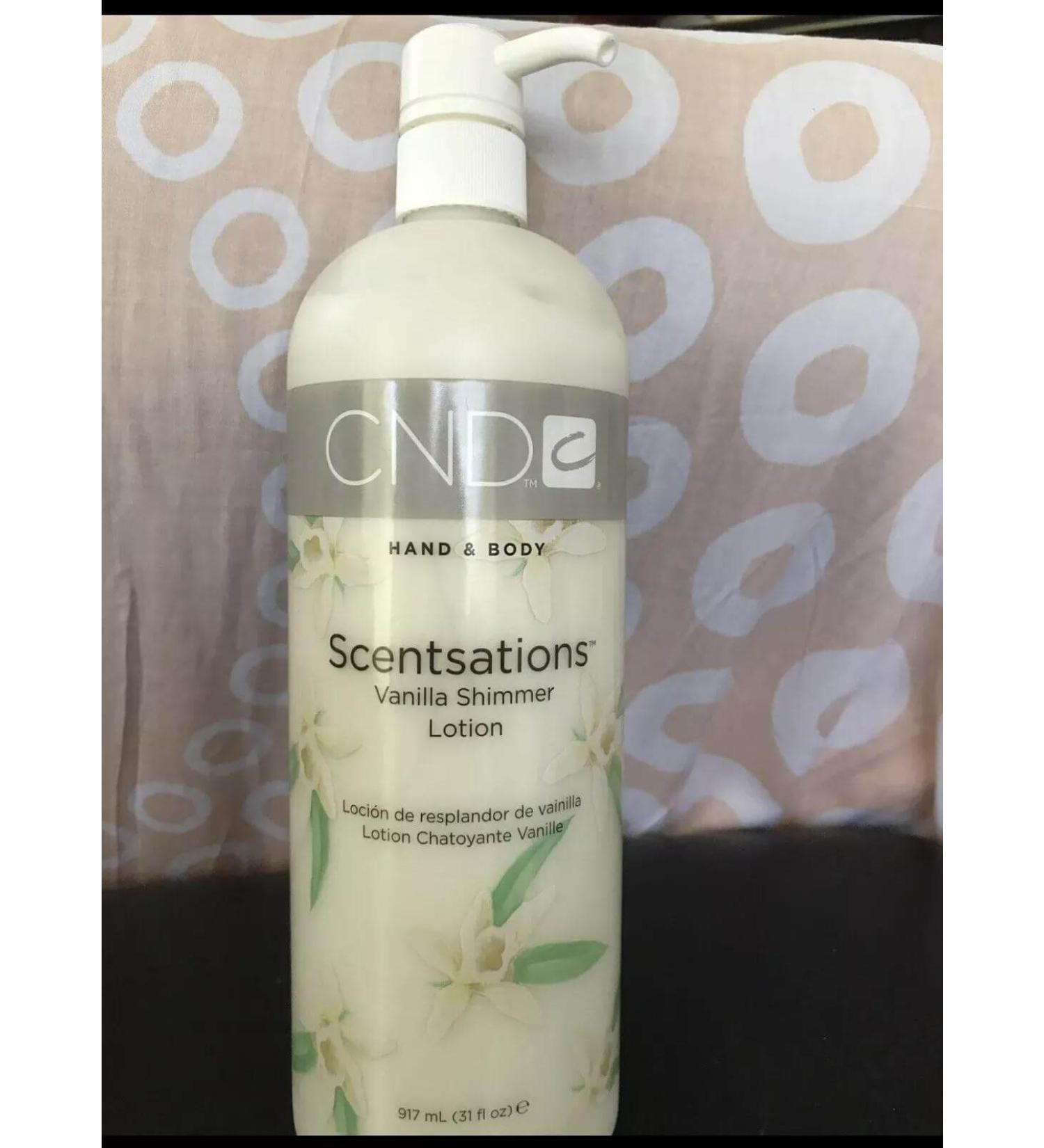 CND Hand & Body Scentsations Vanila Shimmer Lotion - 31 Fl Oz