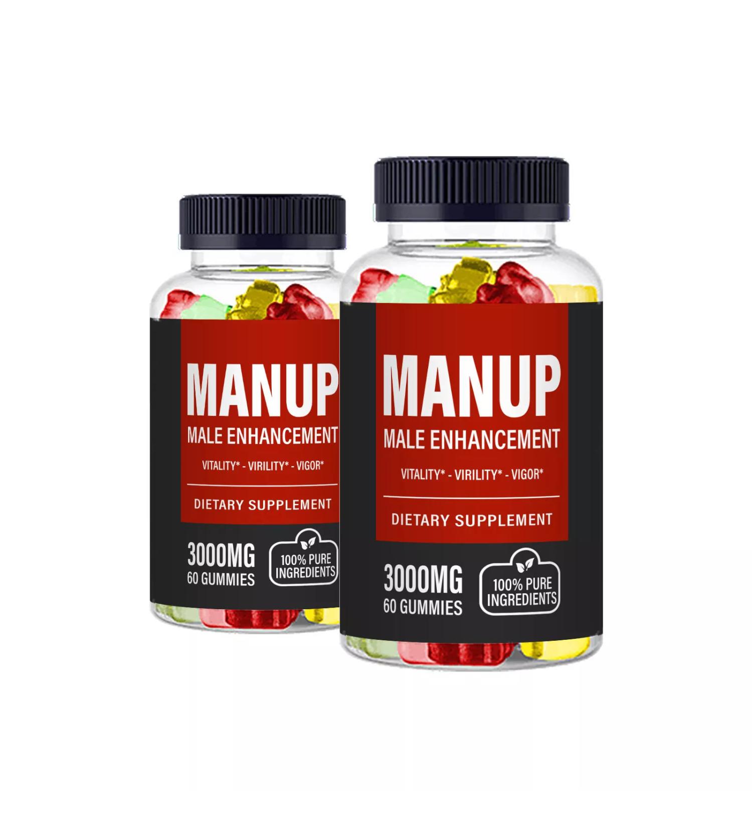 Man Up Gummies - Man Up Male Gummies - 2 Pack - 60 Gummies