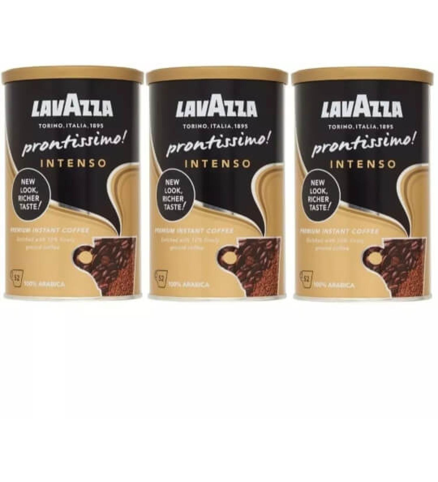Lavazza Prontissimo Intenso Premium Instant Coffee - Pack of 3 - 95g - Buy Online on GoSupps.com