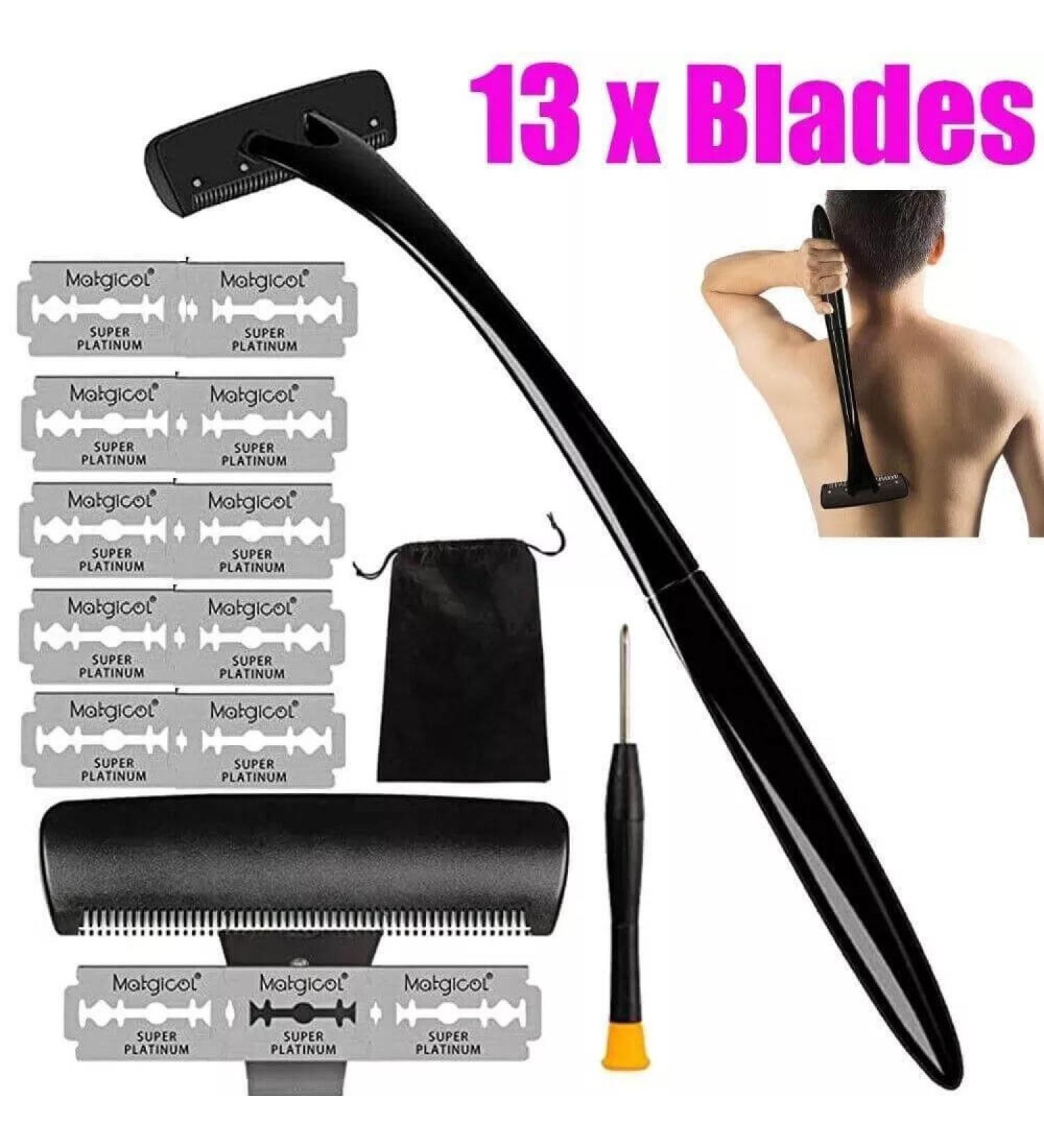 Man Back Razor Shaver Groomer Body Hair Removal Trimmer Long Handle Manscaping - Buy Online on GoSupps.com
