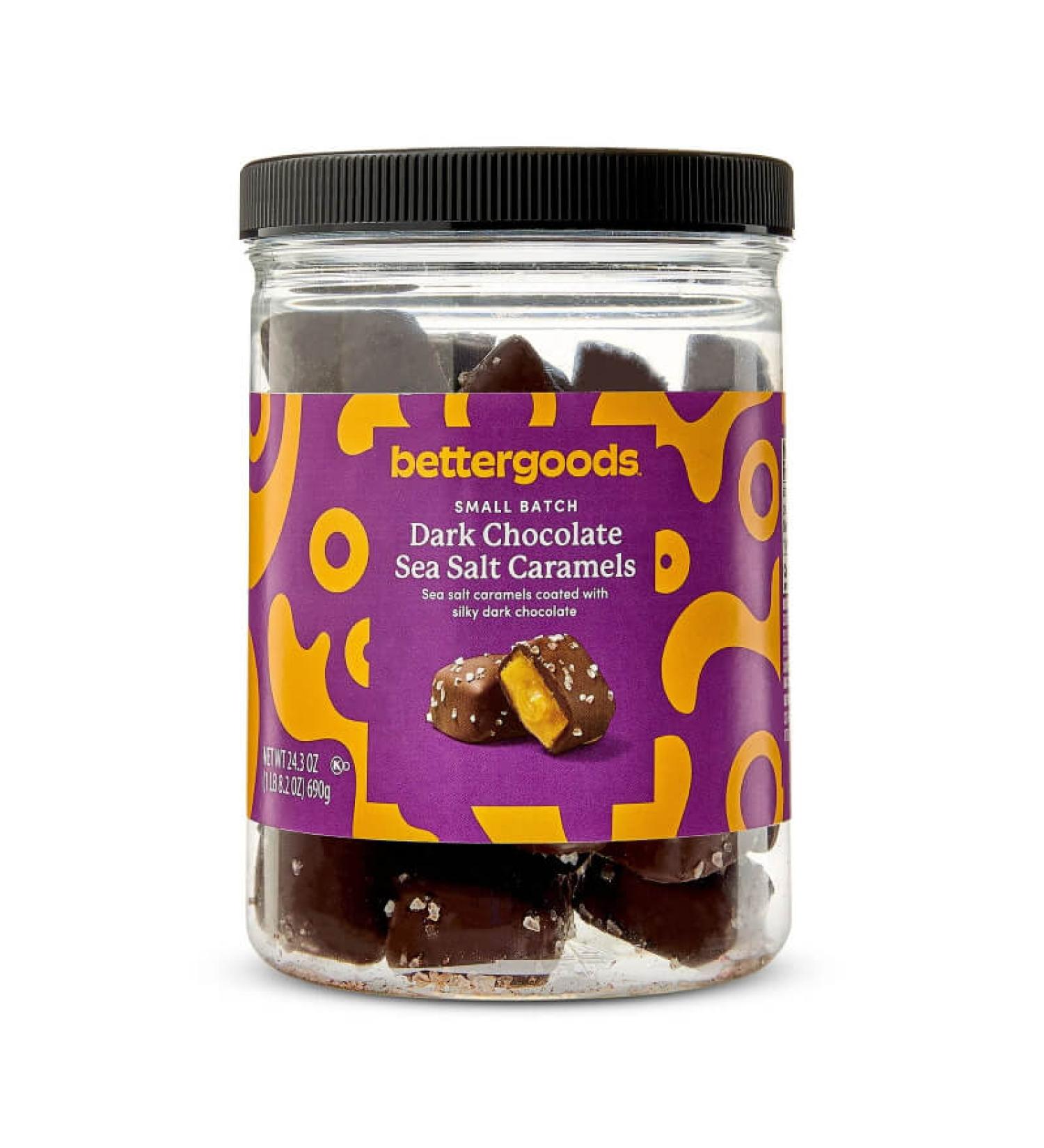 bettergoods Small Batch Dark Chocolate Sea Salted Caramels - 24.3 Oz. - Buy Online on GoSupps.com