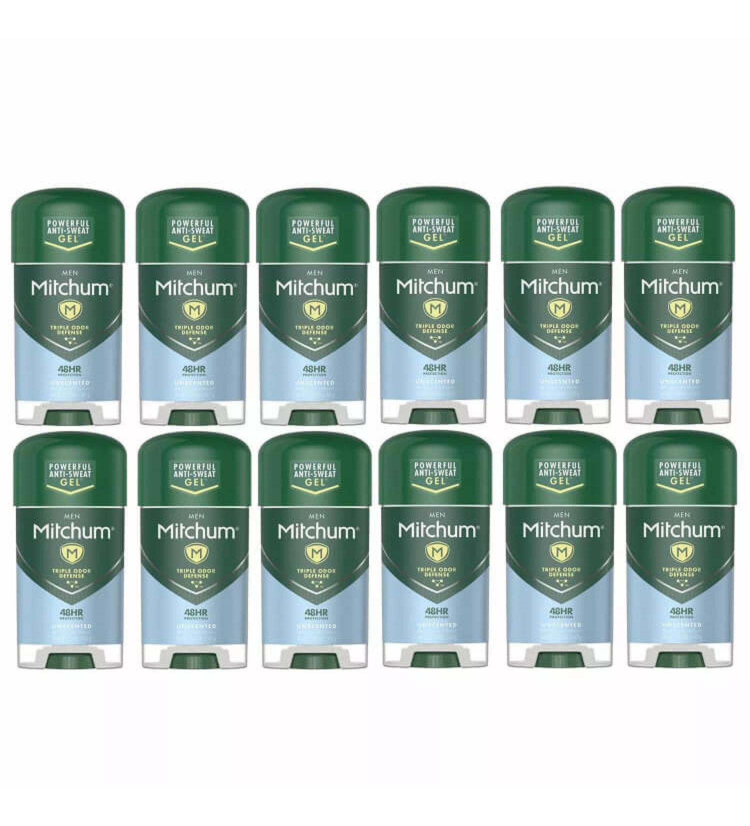 Mitchum Gel Deodorant - Pack of 12 - 2.25 Oz. - Buy Online on GoSupps.com