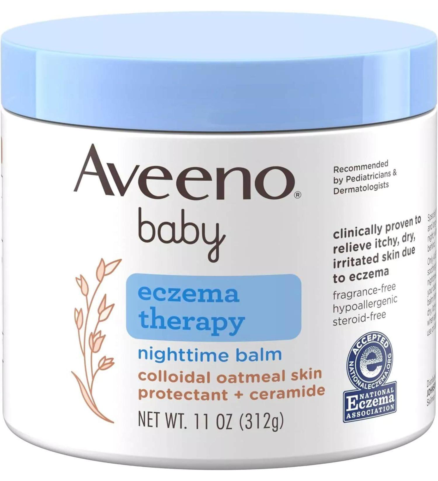 Aveeno Baby Eczema Therapy Nighttime Moisturizing Body Balm 11 Oz