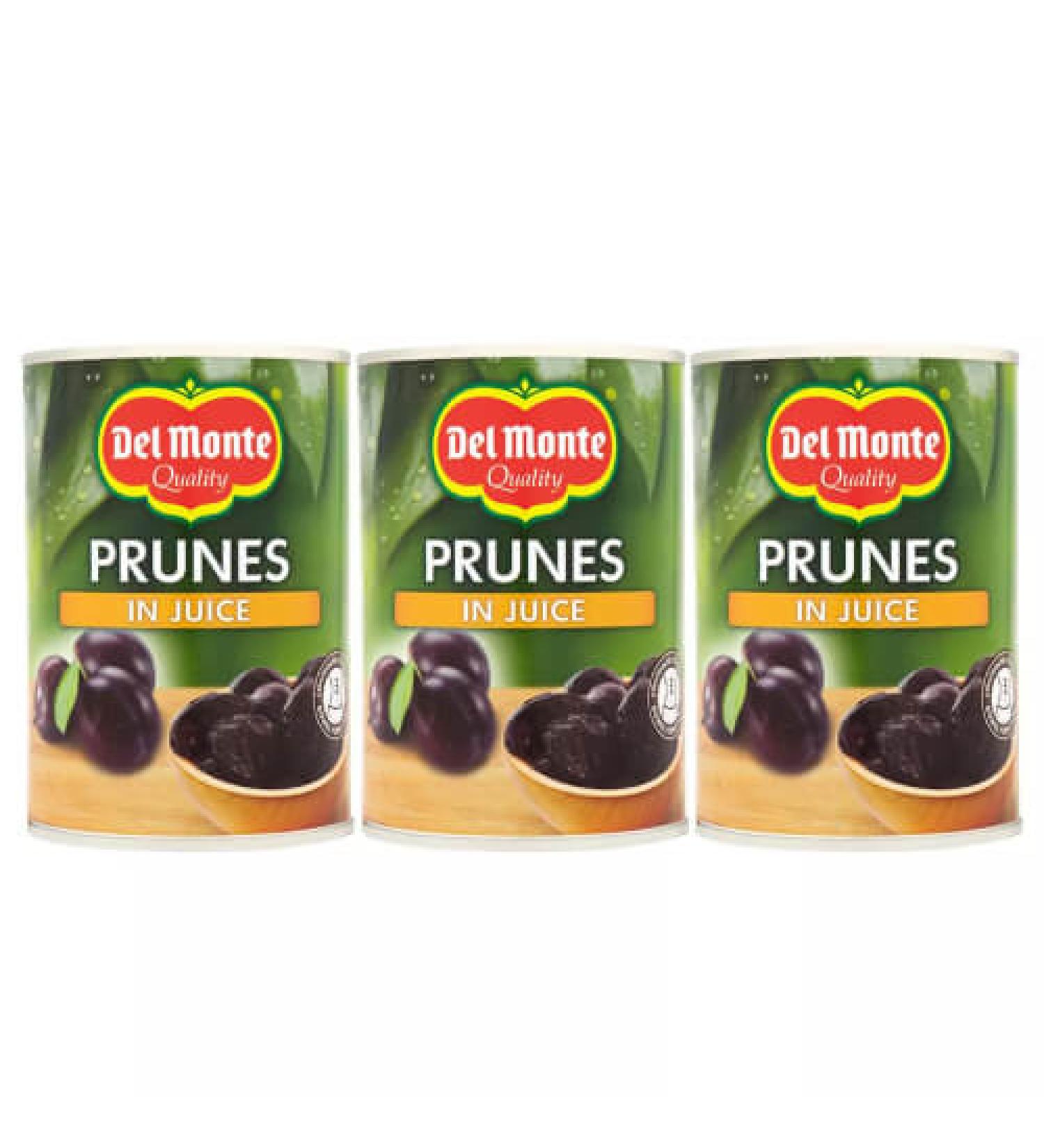 Del Monte Prunes In Juice - Pack of 3 - 410g