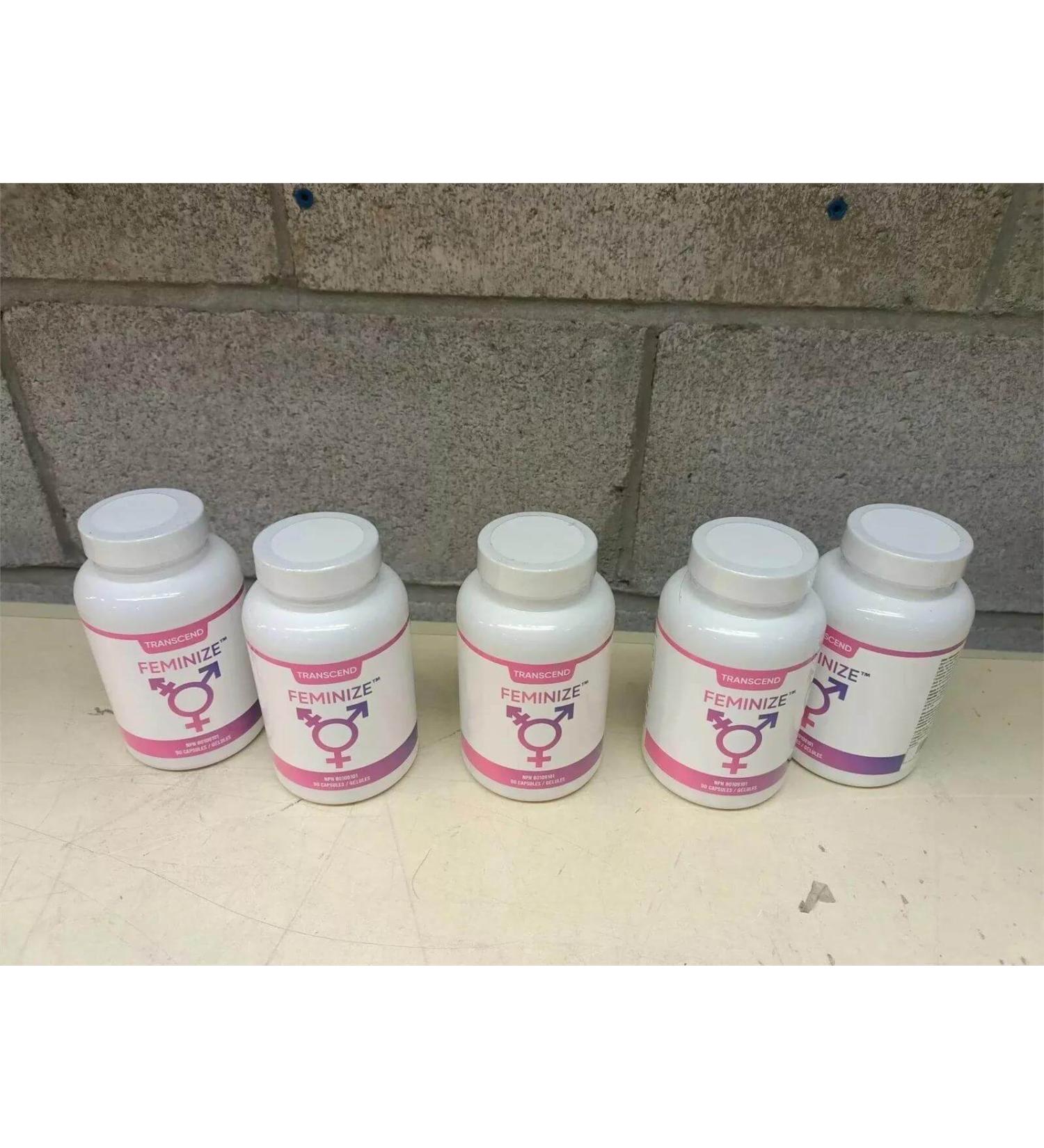 FEMINIZE TRANSCEND HRT PILLS FOR ESTROGEN 5 BOTTLES TRANS WOMEN BRAND NEW SEALED - Buy Online on GoSupps.com