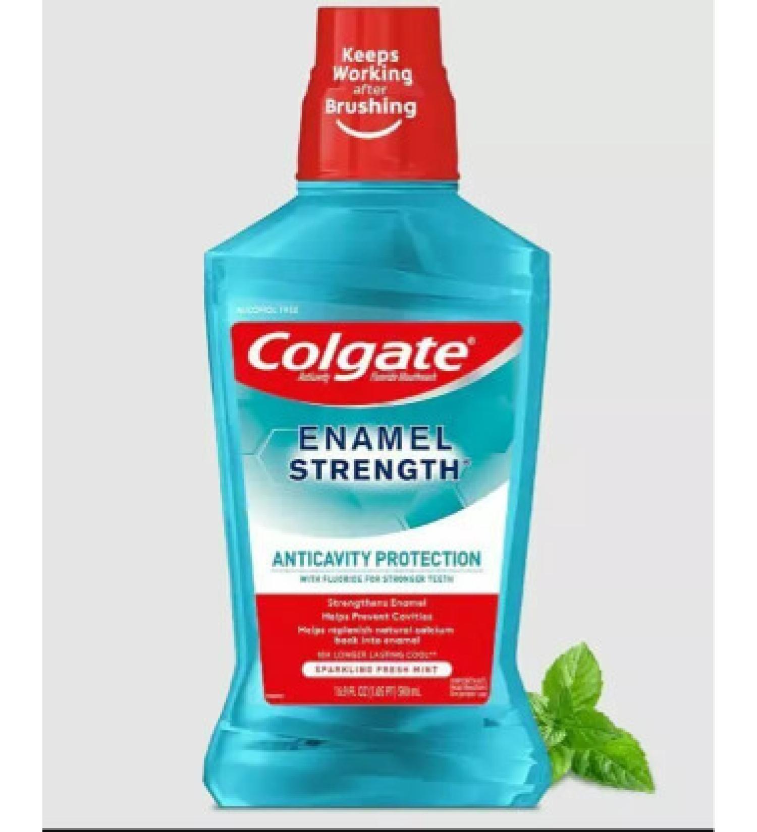 Colgate Mouthwash - Fresh Mint - 33.8 Oz.
