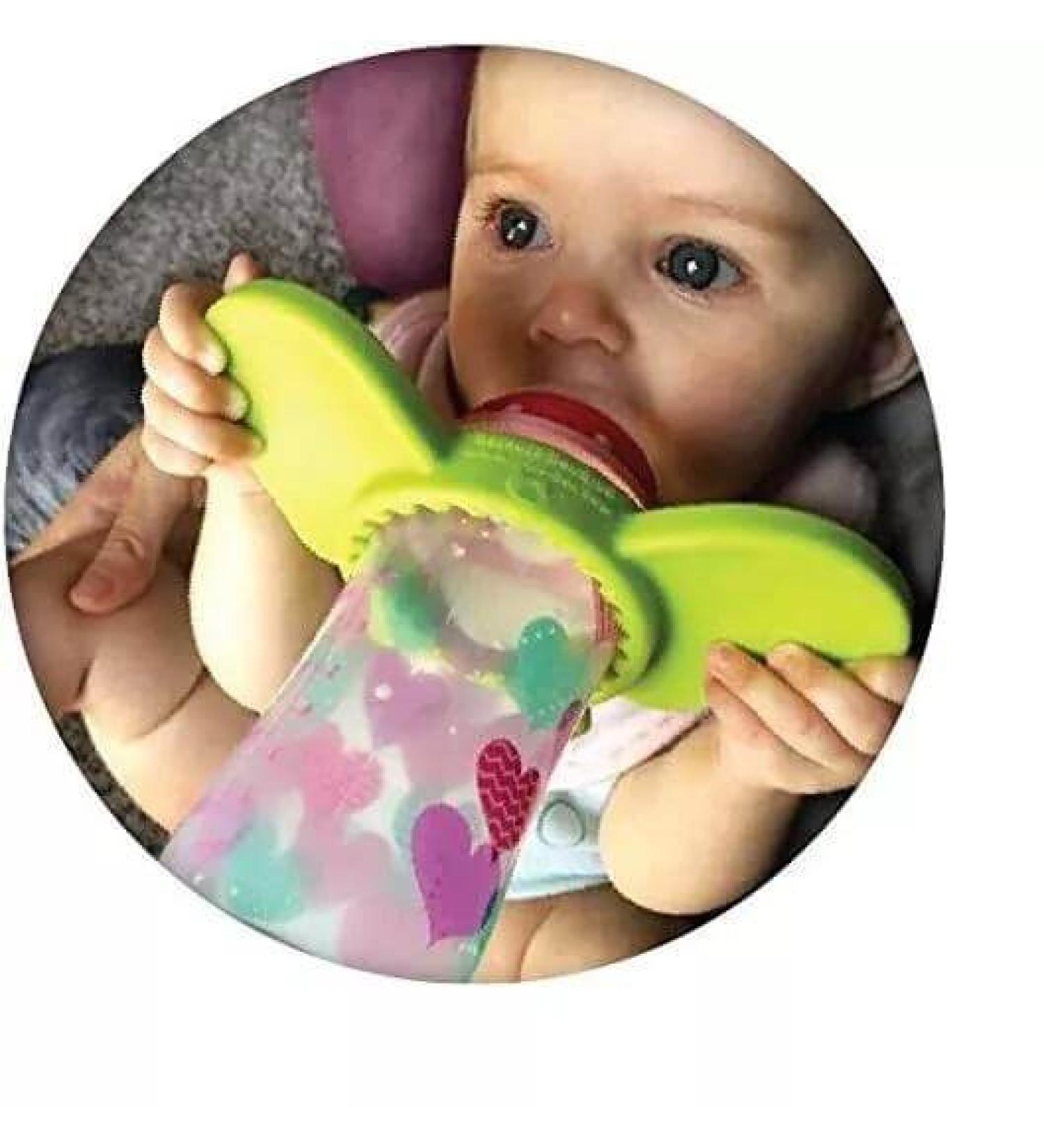 Lil Helpers Baby Bottle Handle Grips Teether Elephant Ears - Pack Of 2 - Buy Online on GoSupps.com