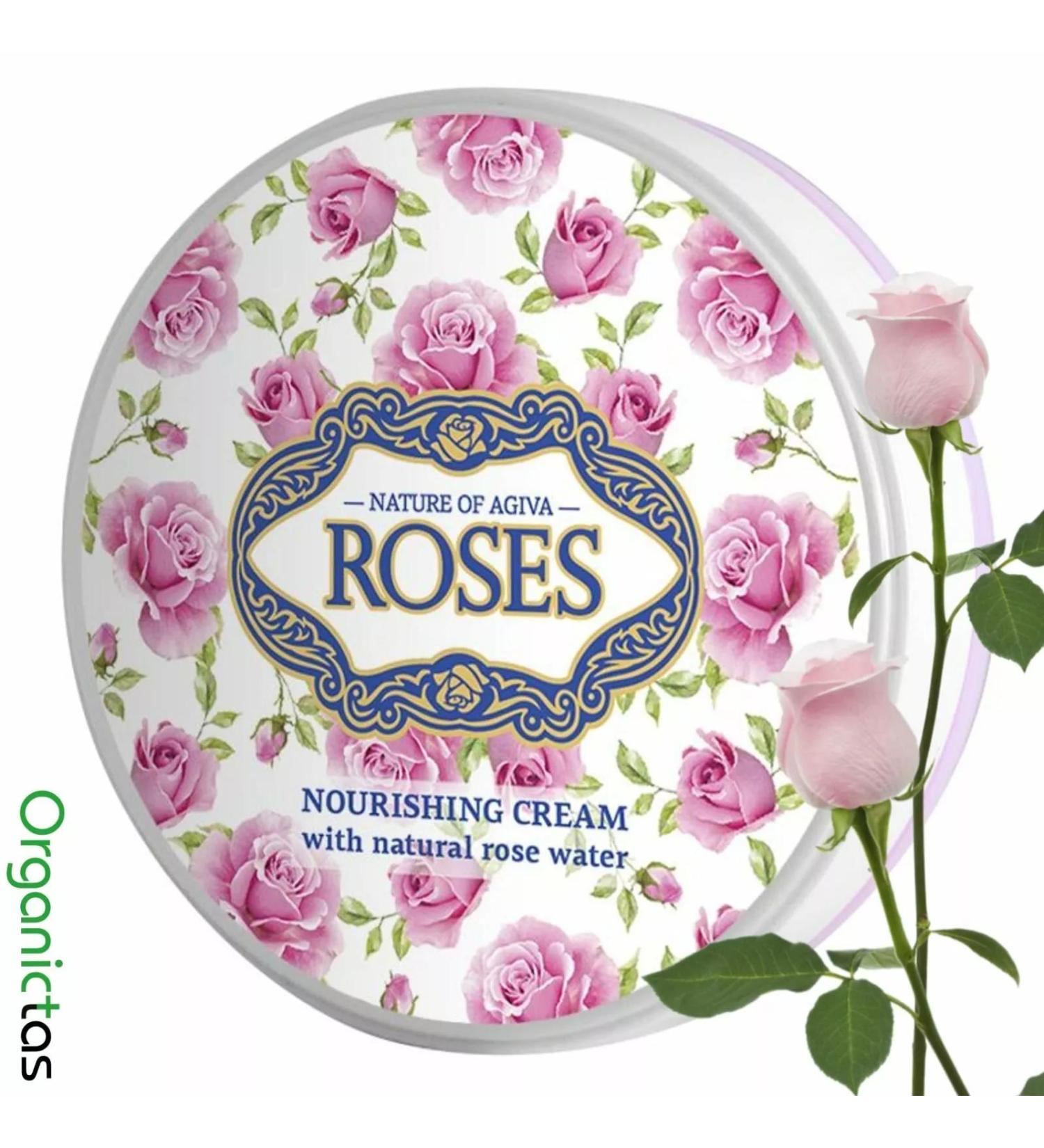 Natural BULGARIAN ROSE Face Cream Hydrating Moisturizing with Vitamin A+E - 3.38 Oz - Buy Online on GoSupps.com