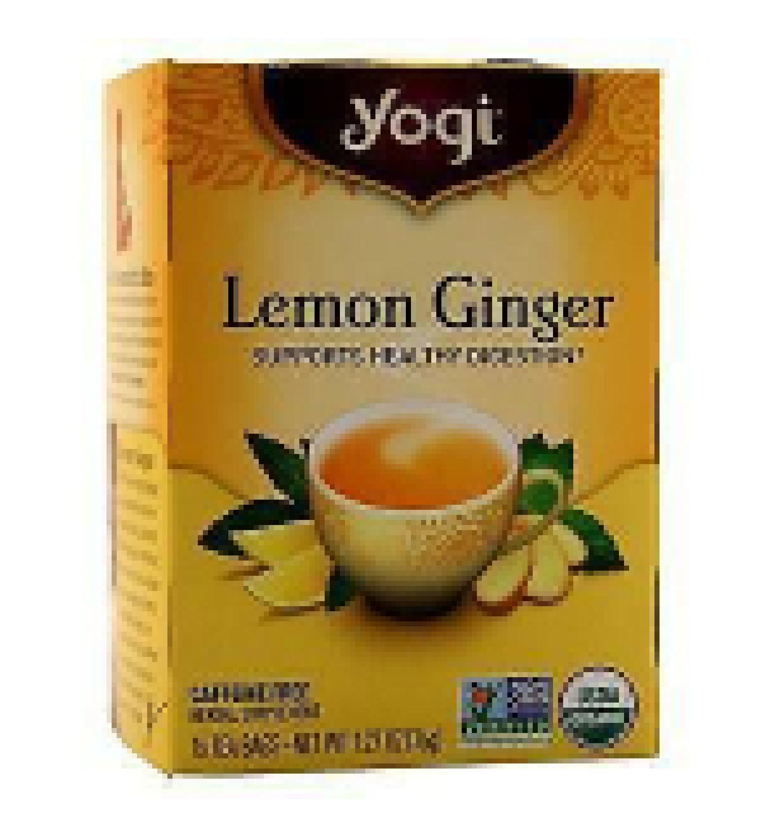Yogi Tea Lemon Ginger Caffeine Free 16 Tea Bags 1.27 oz (36 g)