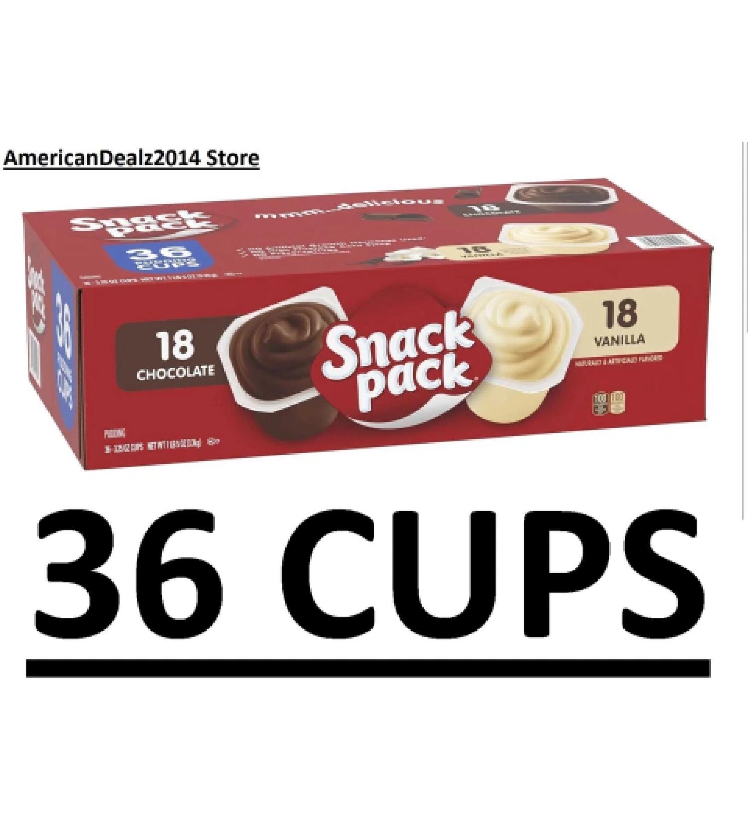 Snack Pack Pudding Variety Pack - 36 Count - 3.25 Oz. - Buy Online on GoSupps.com