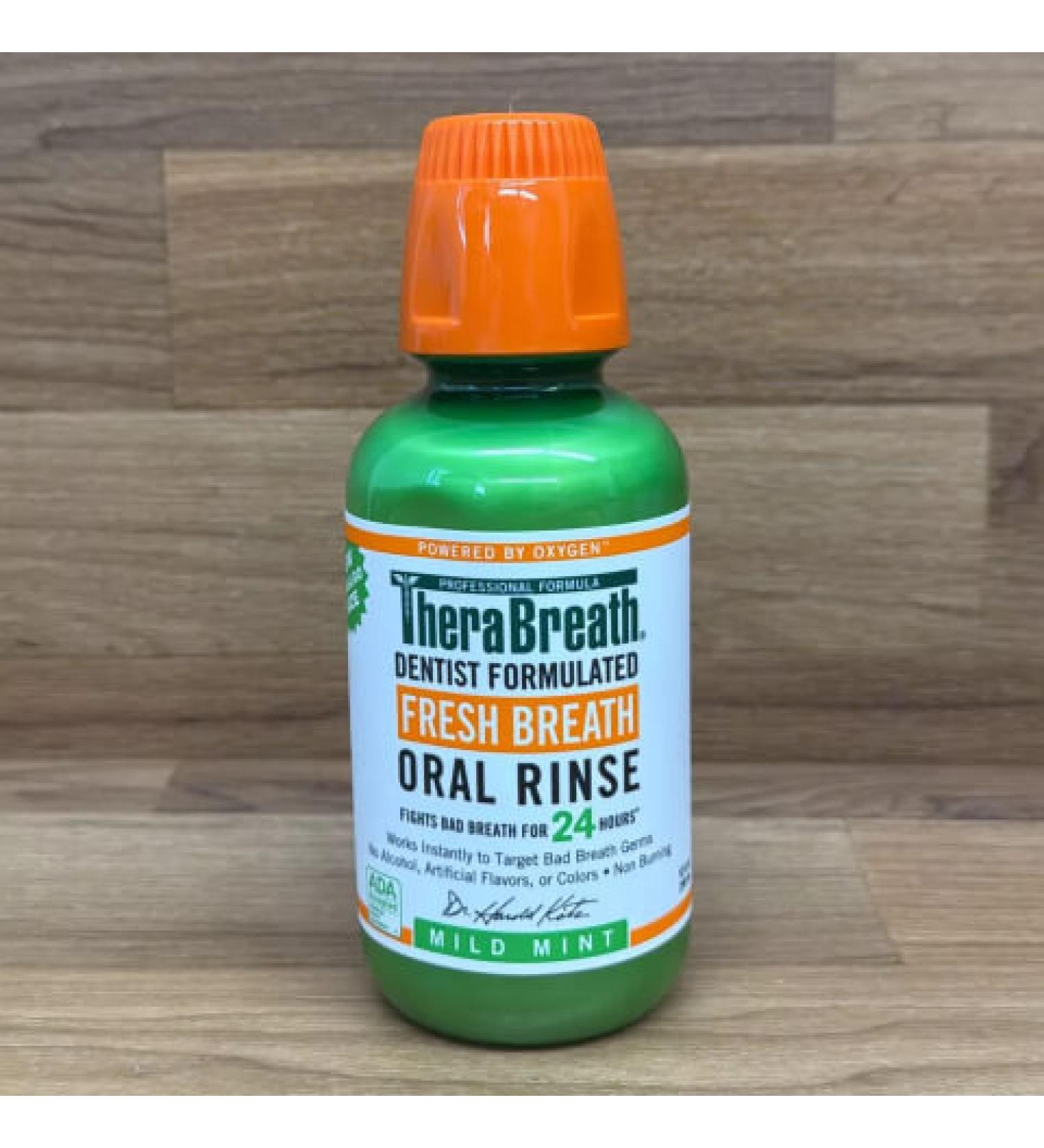 TheraBreath Fresh Mild Mint Breath Mouthwash - 10 Oz. - Buy Online on GoSupps.com