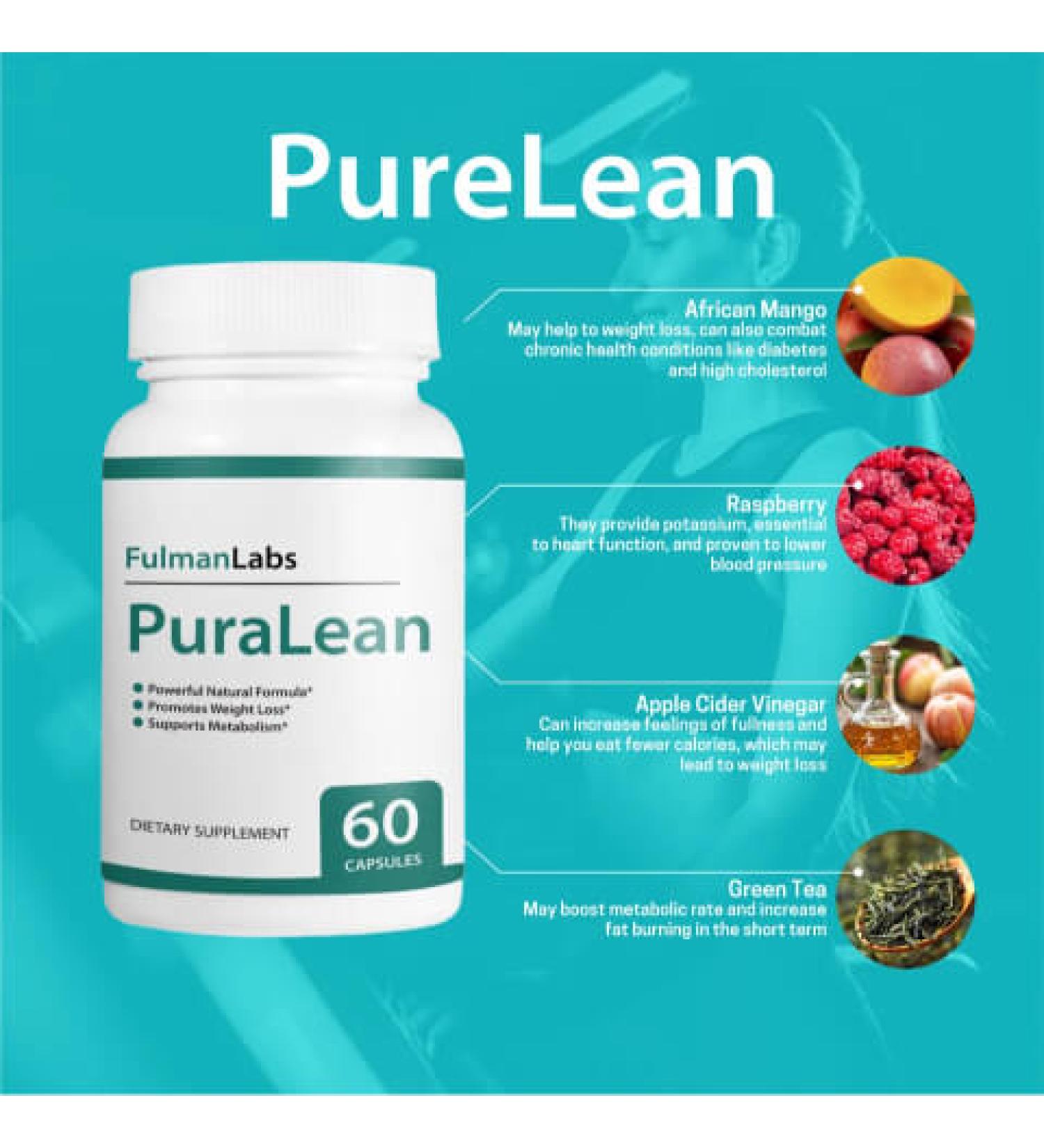 Nutra City Official PuraLean Detox Pills - PureLean Weight Loss Supplement | 60 Capsules, 1 Month Supply - Buy Online on GoSupps.com