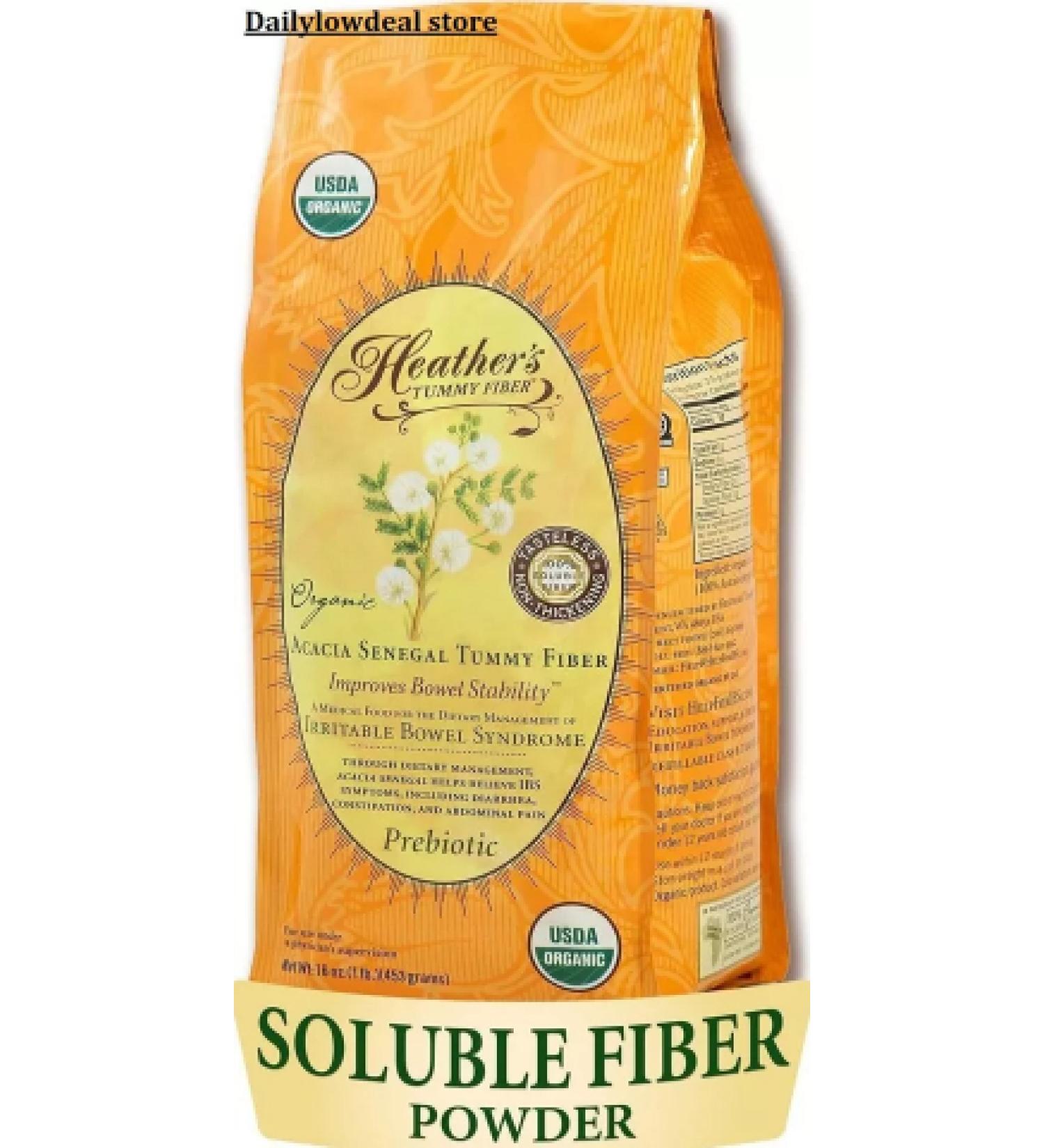 Heather's Tummy Fiber Organic Acacia - 16 Oz. - Buy Online on GoSupps.com