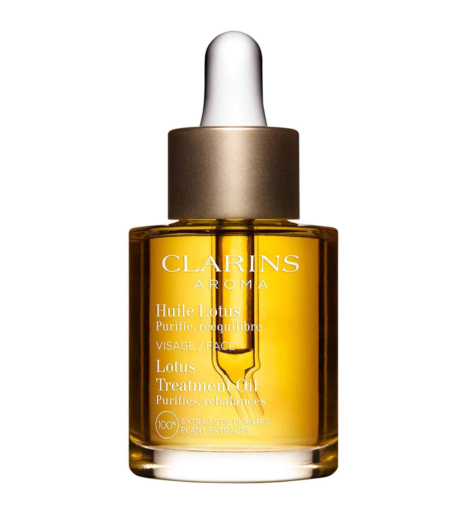 Shop Clarins Lotus Balancing & Hydrating Face Treatment Oil - 1 oz Online - Best Price & International Shipping - Buy Online on GoSupps.com