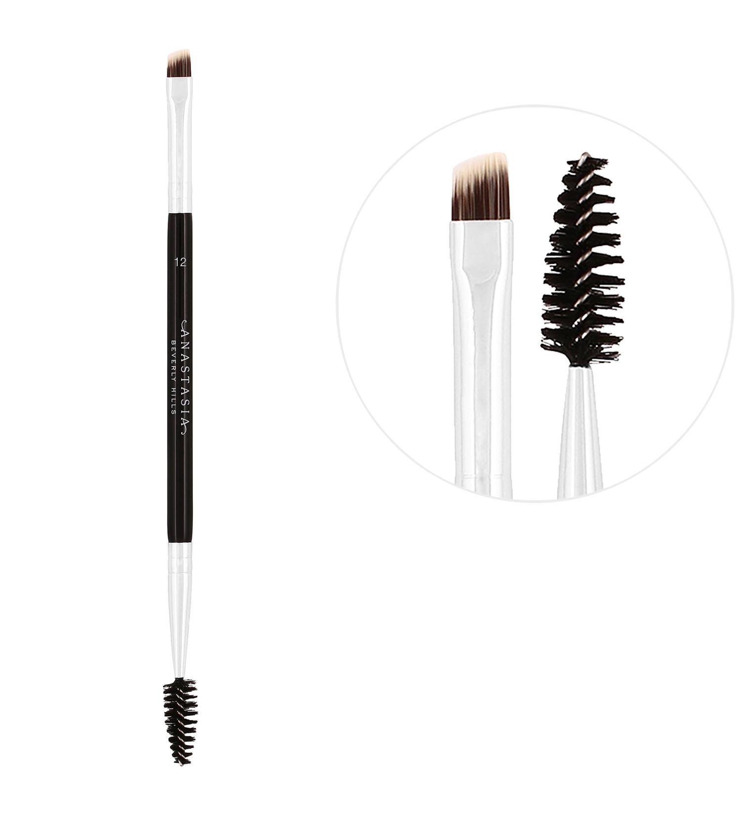 Anastasia Beverly Hills Dual-Ended Firm Angled Eyebrow Brush #12